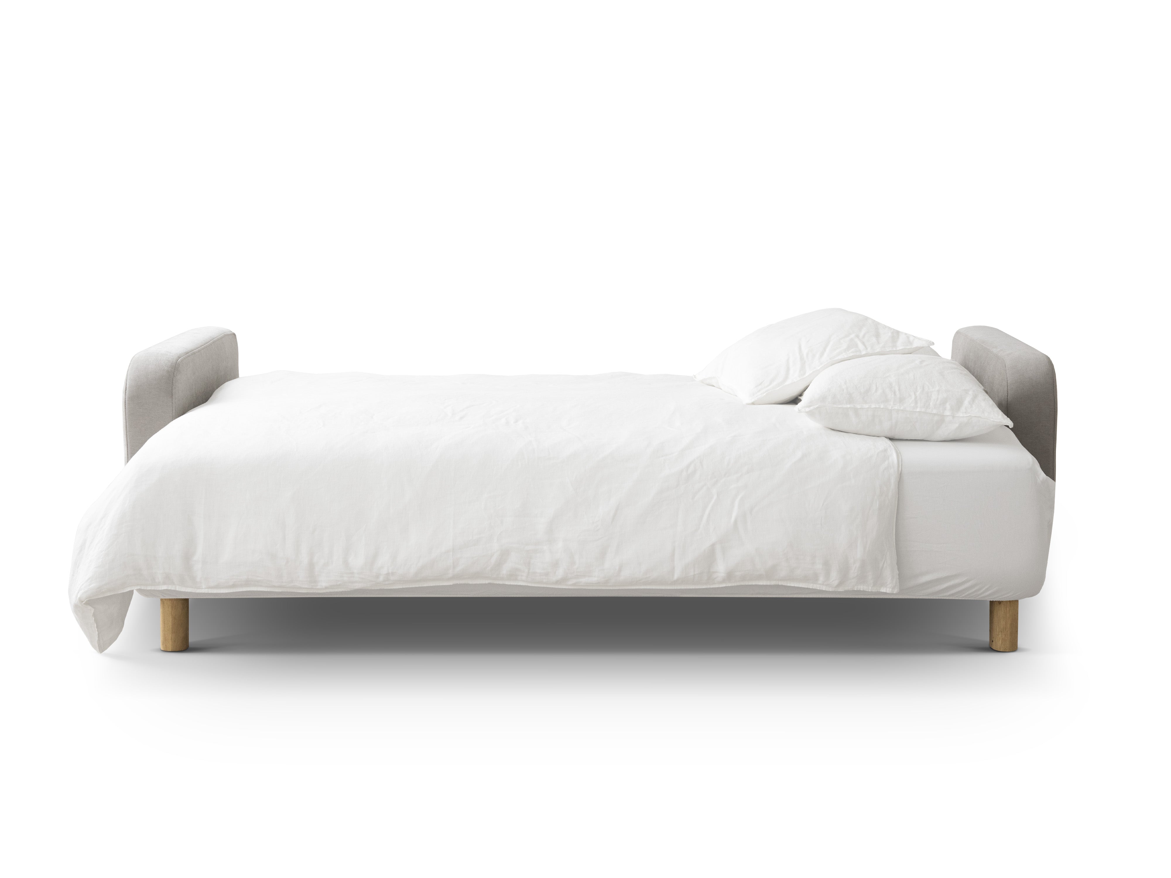 3-seater sofa with sleeping function ELEN beige chenille