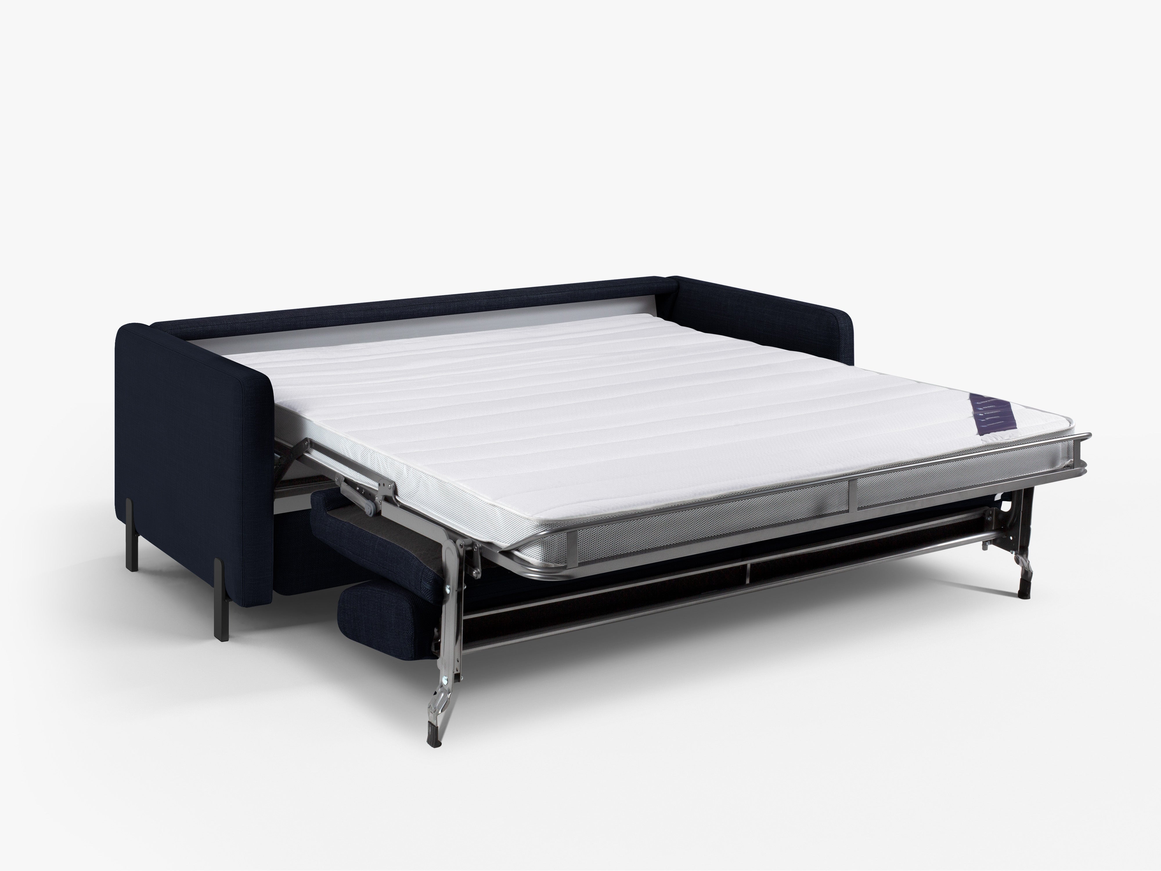 Pohovka 3-místná s funkcí spaní GLORIA modrý šenil