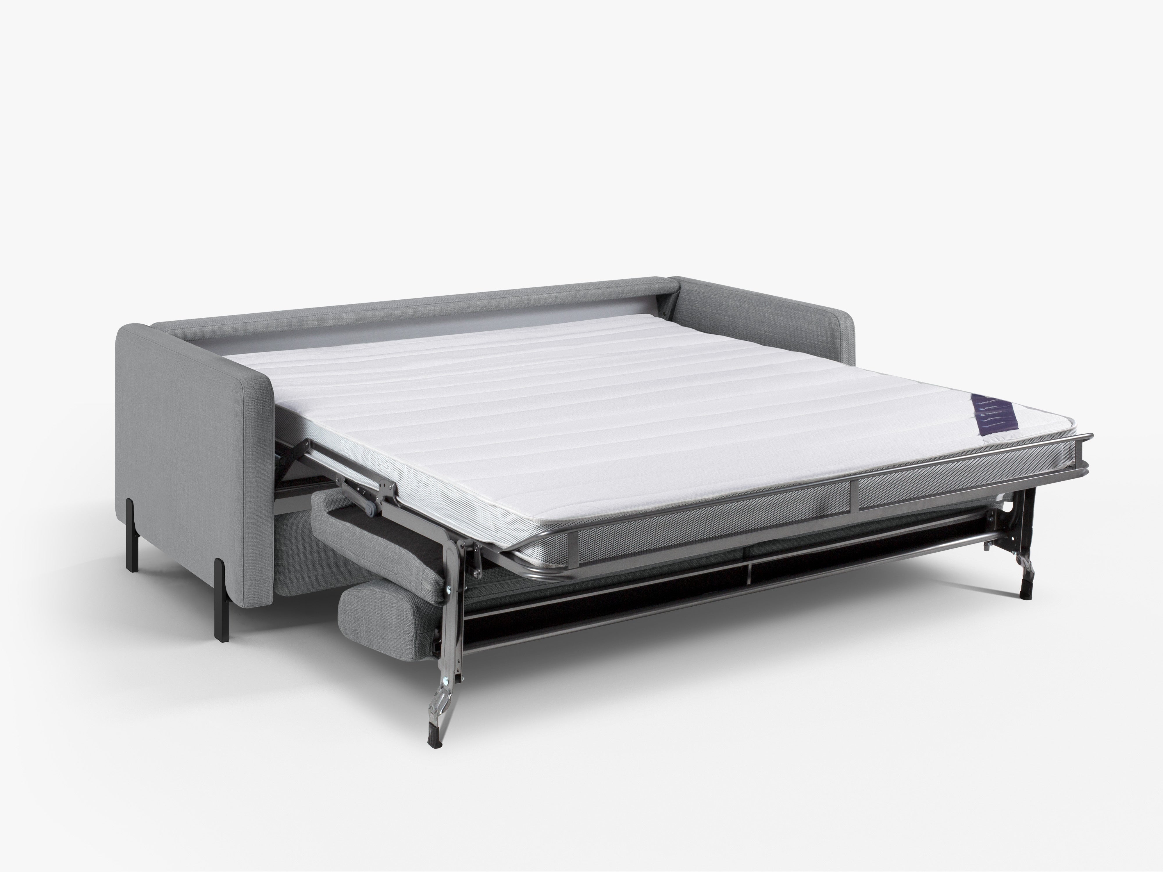 3-seater sofa with sleeping function GLORIA light gray chenille