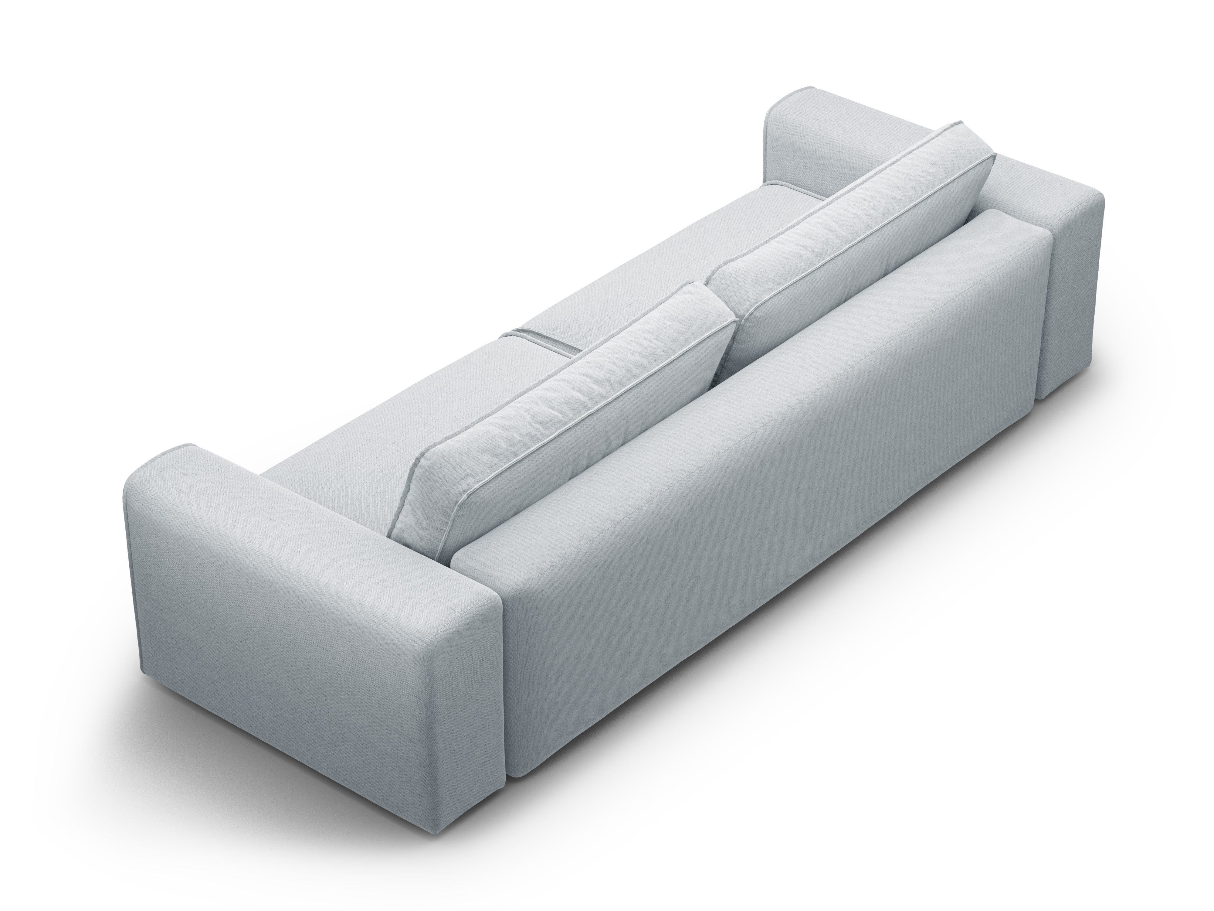 Sofa pro 3 osoby s funkcí spaní VICTOR světle šedý šenil