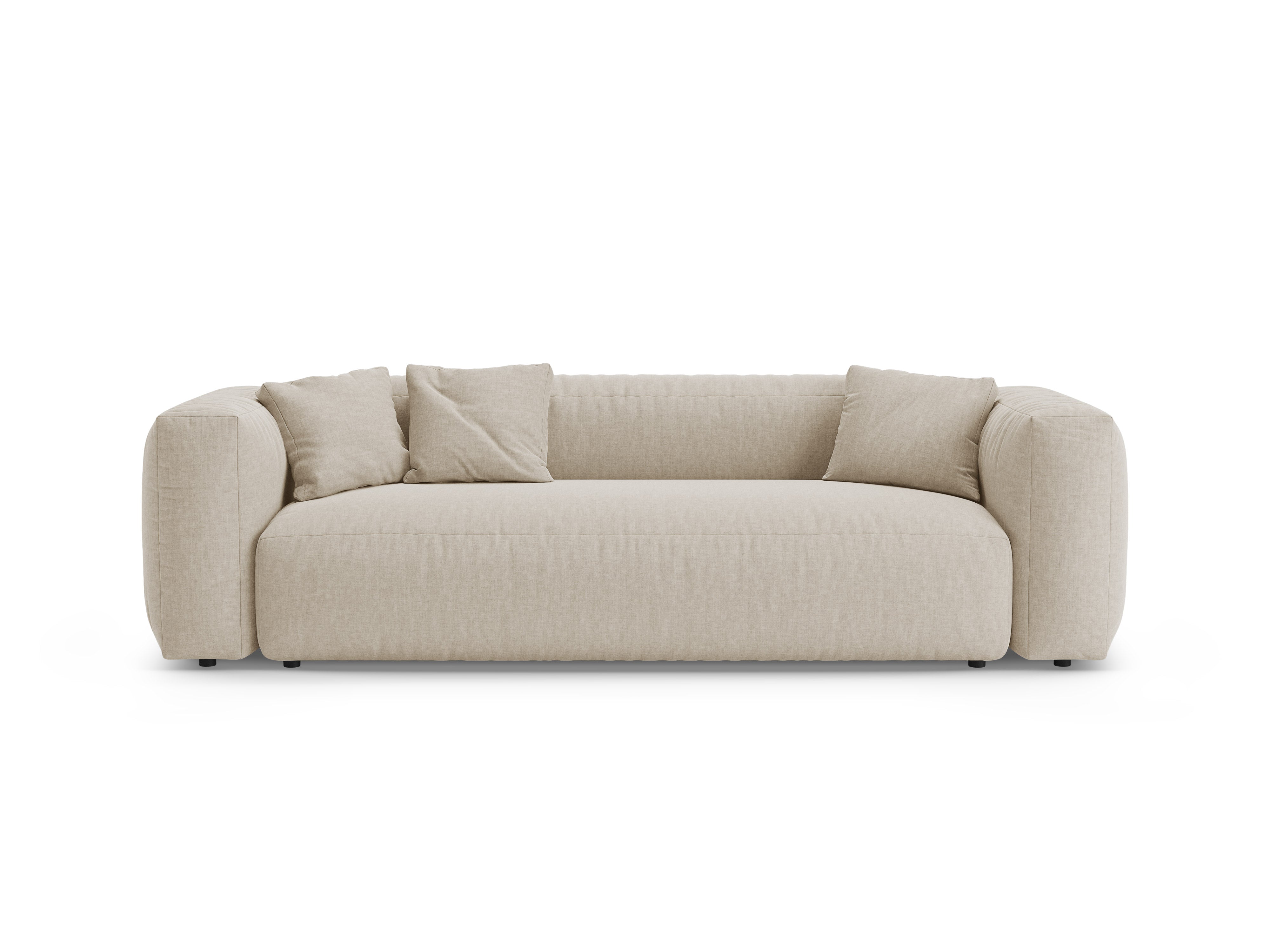 3-Seater Sofa with Sleeping Function MARTINA Light Beige