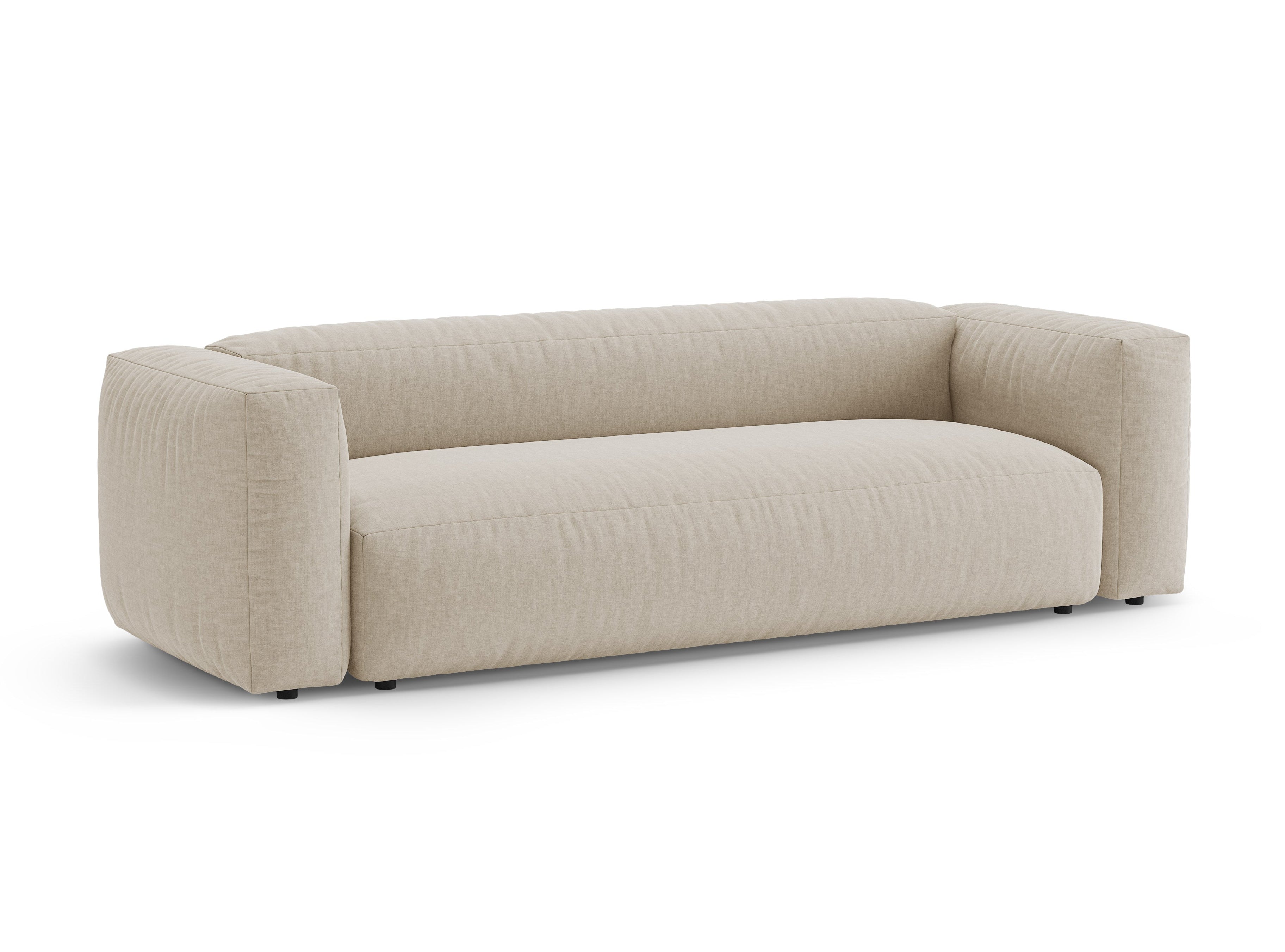3-Seater Sofa with Sleeping Function MARTINA Light Beige
