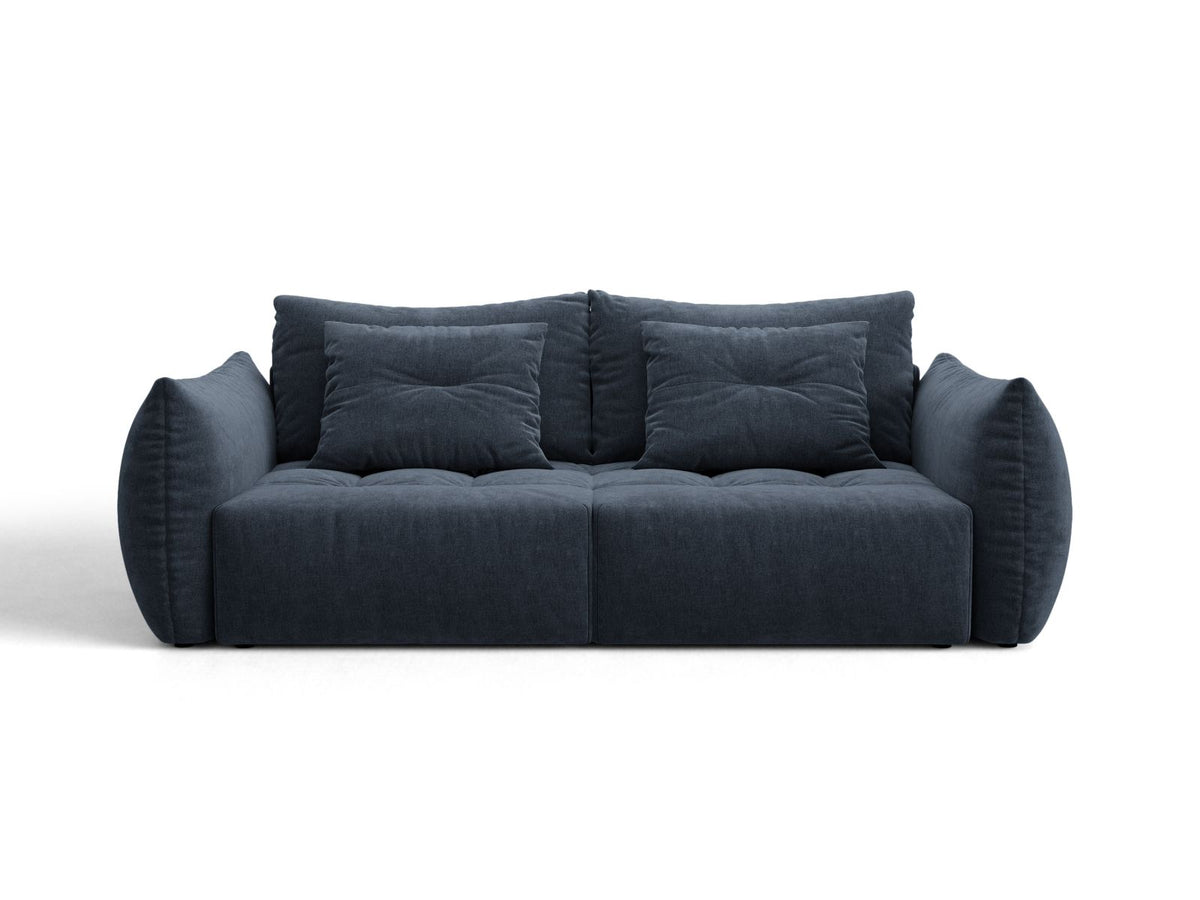 Sofa 3-osobowa z funkcją spania BLOOM granatowy – Micadoni