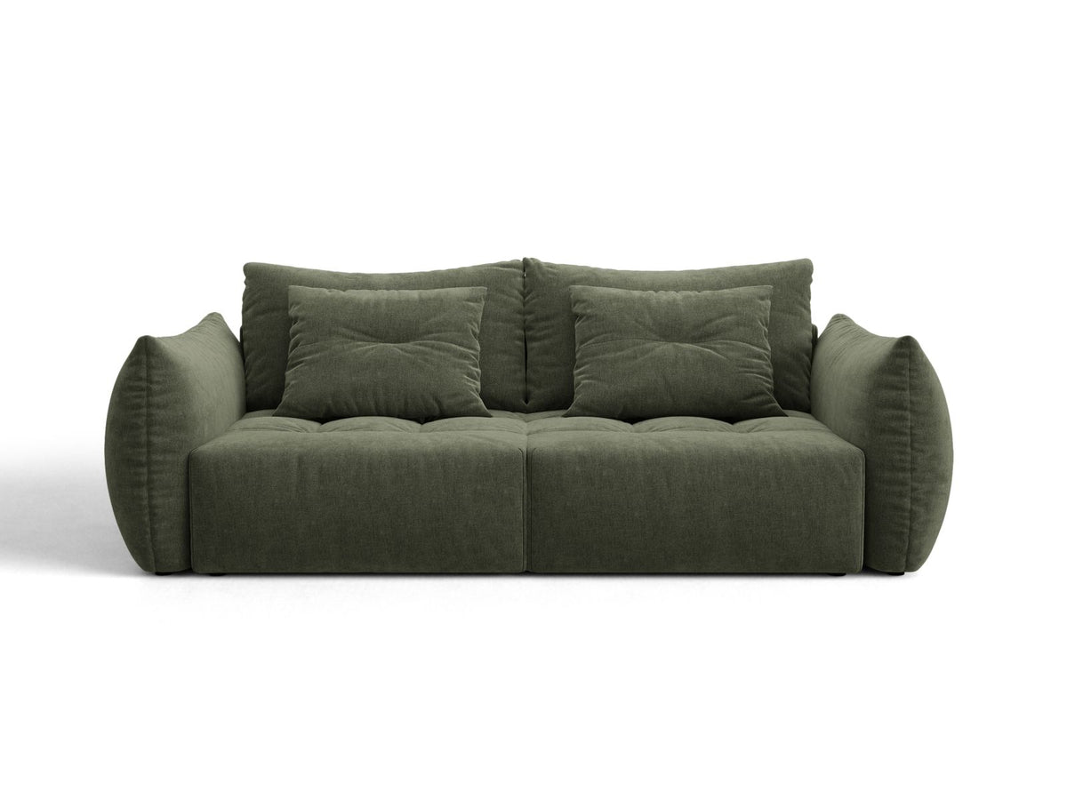 Sofa 3-osobowa z funkcją spania BLOOM zielony – Micadoni