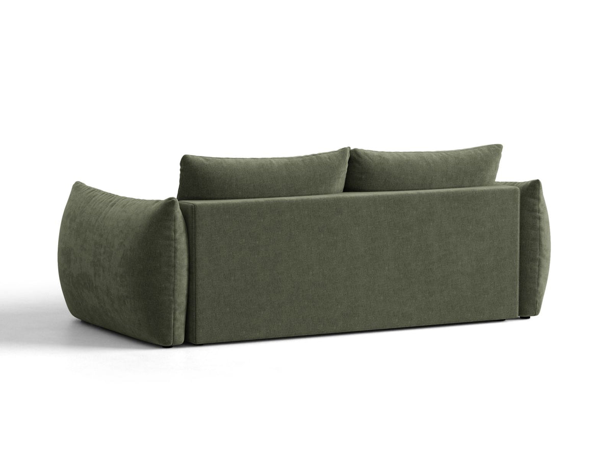 Sofa 3-osobowa z funkcją spania BLOOM zielony – ujęcie 4