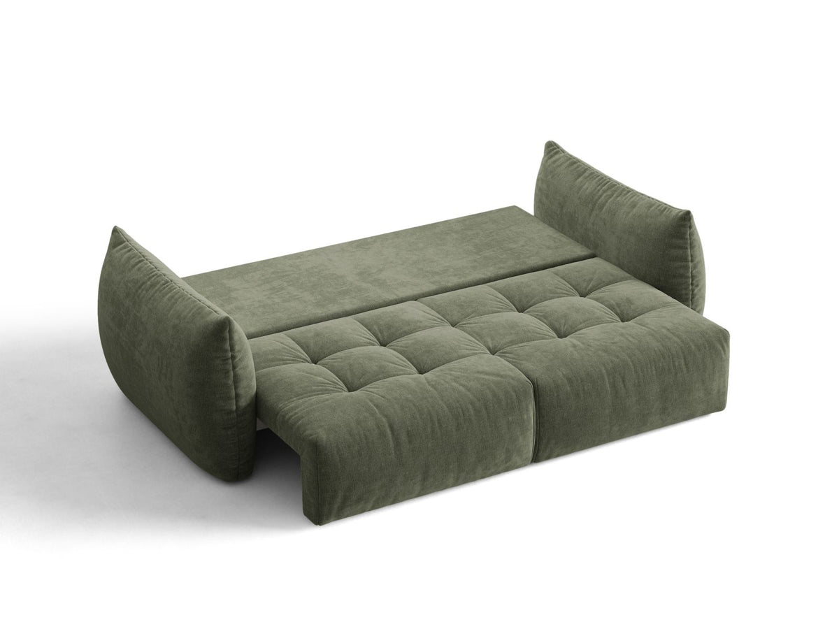 Sofa 3-osobowa z funkcją spania BLOOM zielony – ujęcie 6