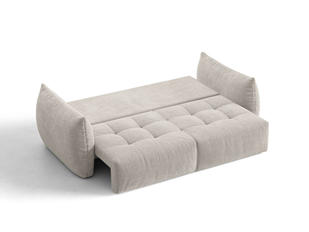 Sofa 3-osobowa z funkcją spania BLOOM jasnoszary – ujęcie 6
