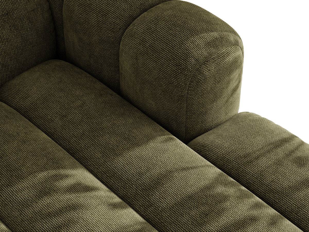 Sofa 3-osobowa z funkcją spania LUPINE zielony szenil – ujęcie 7