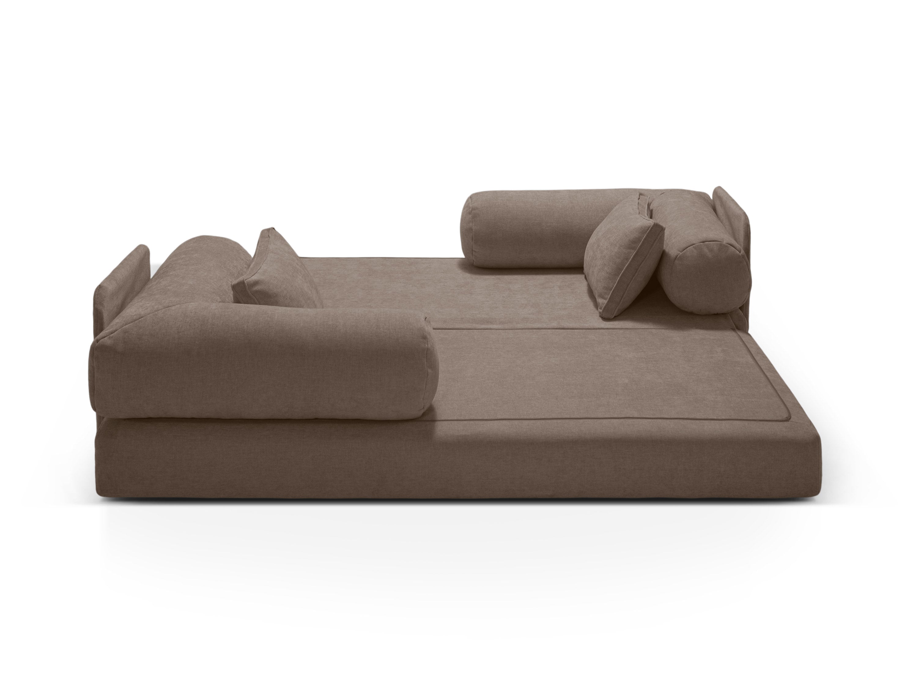3-Seater Sofa with Sleeping Function DREAMY Cappuccino