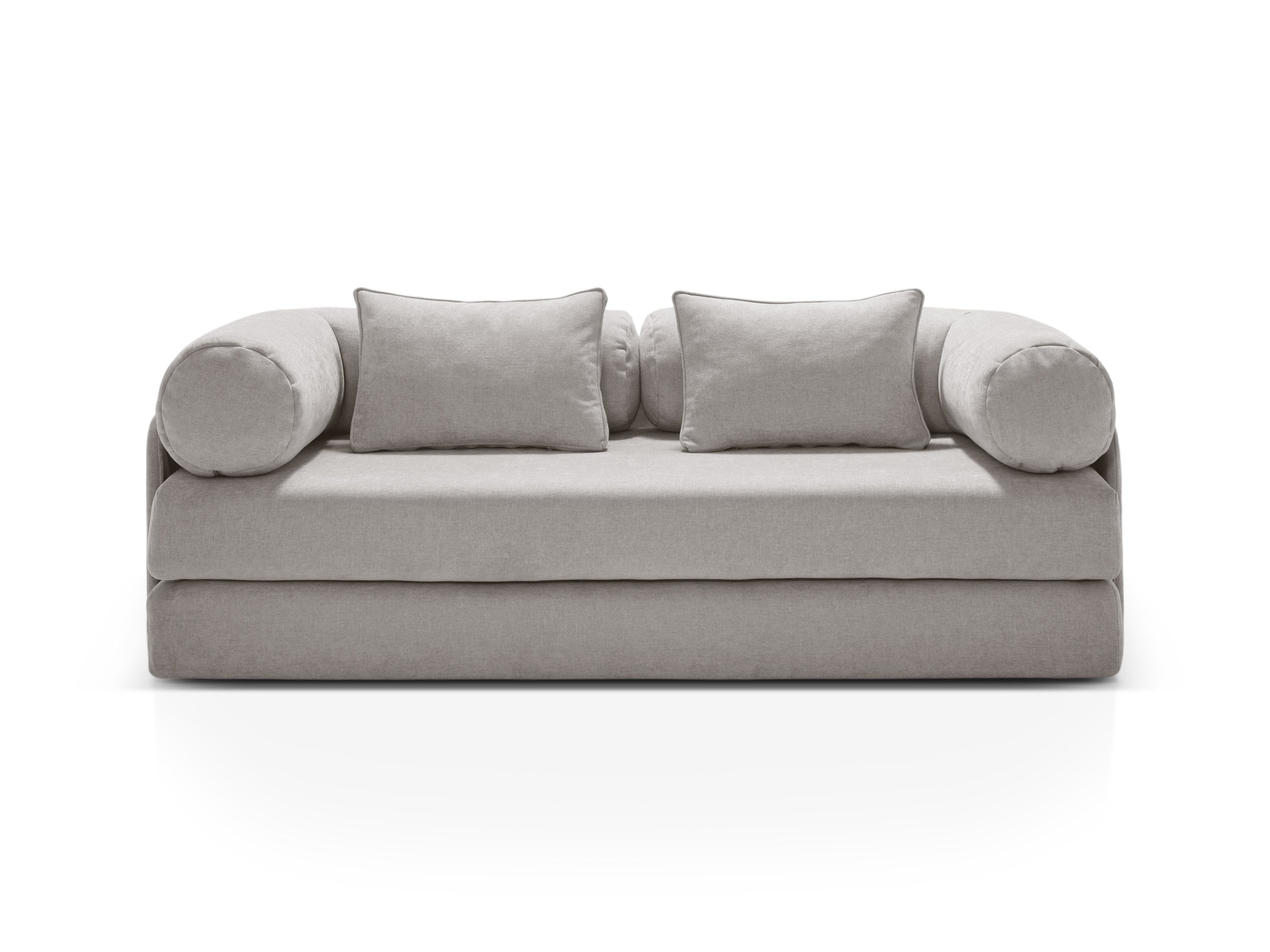 3-Seater Sofa with Sleeping Function DREAMY Light Grey
