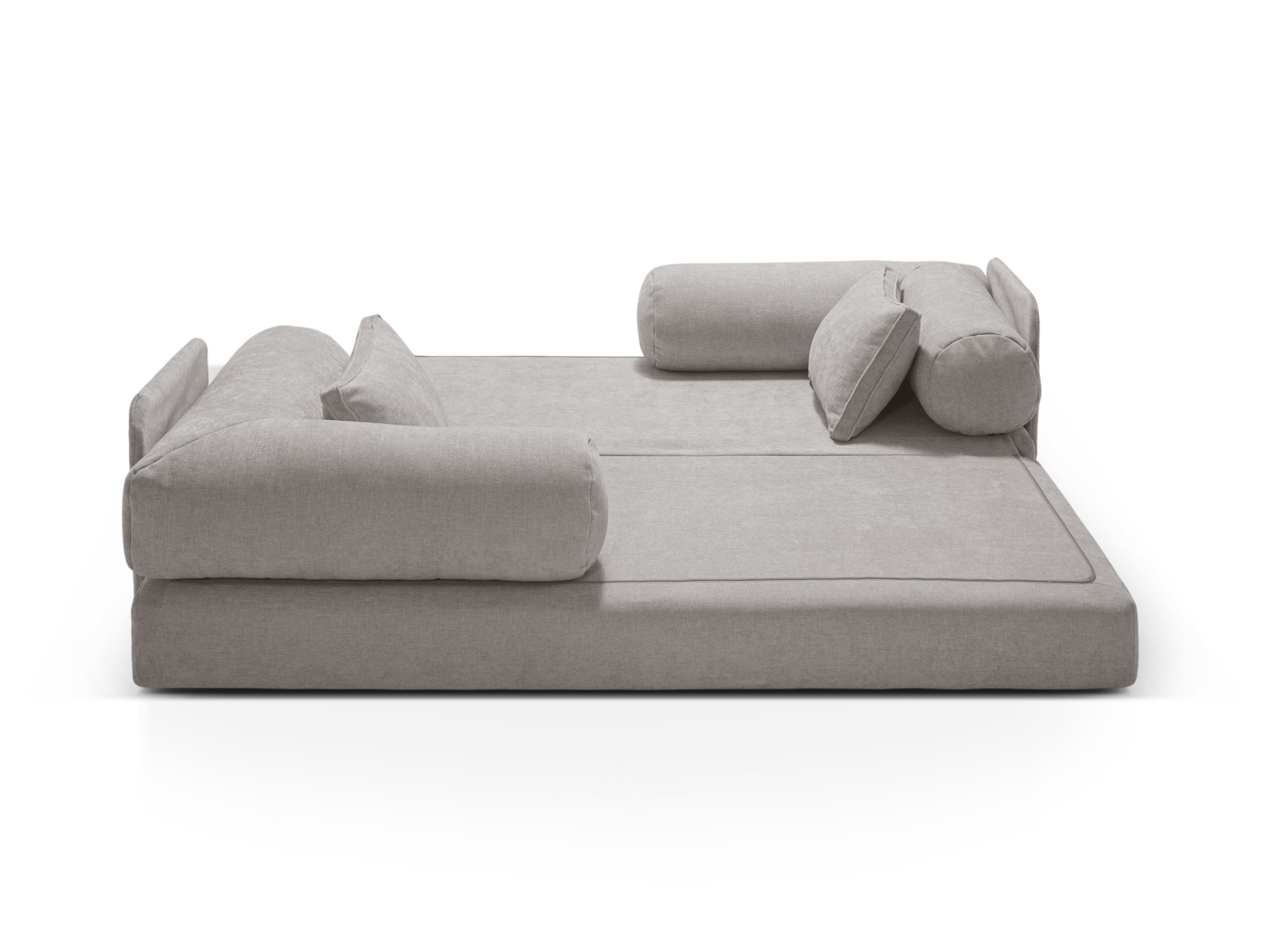 3-Seater Sofa with Sleeping Function DREAMY Light Grey