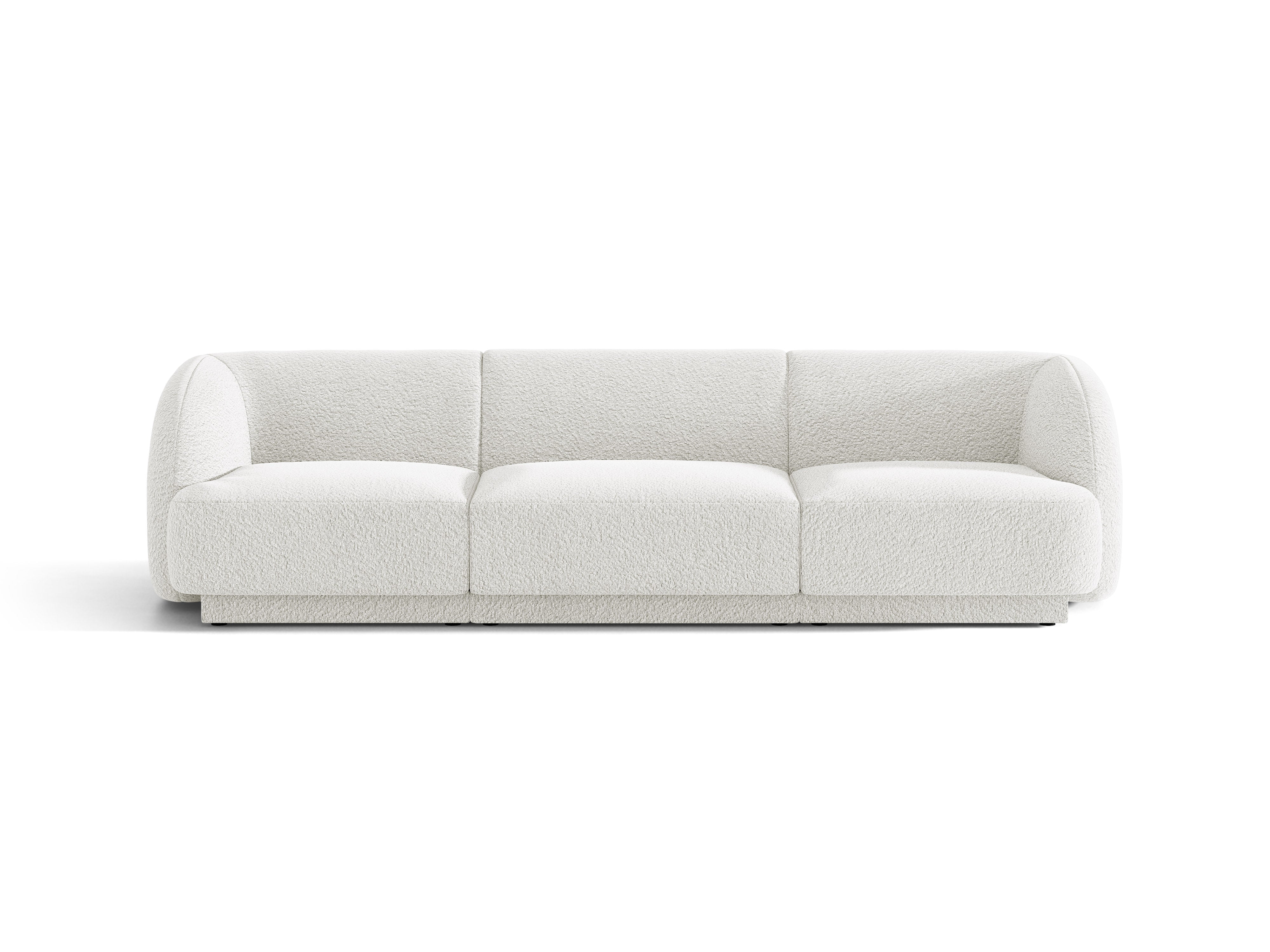Sofa pro 3 osoby MILEY bílý boucle