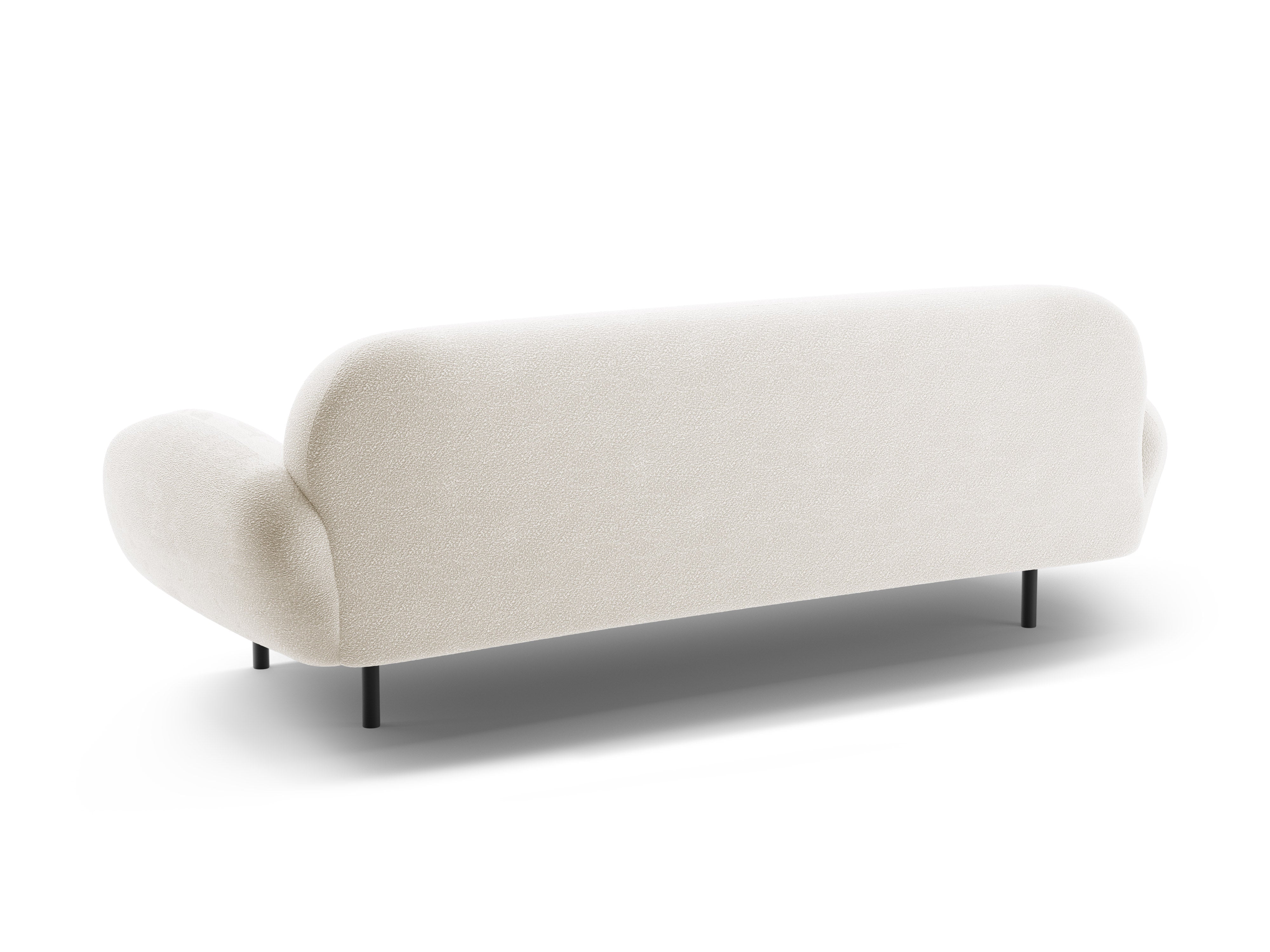 3-seater Sofa POPPY white boucle