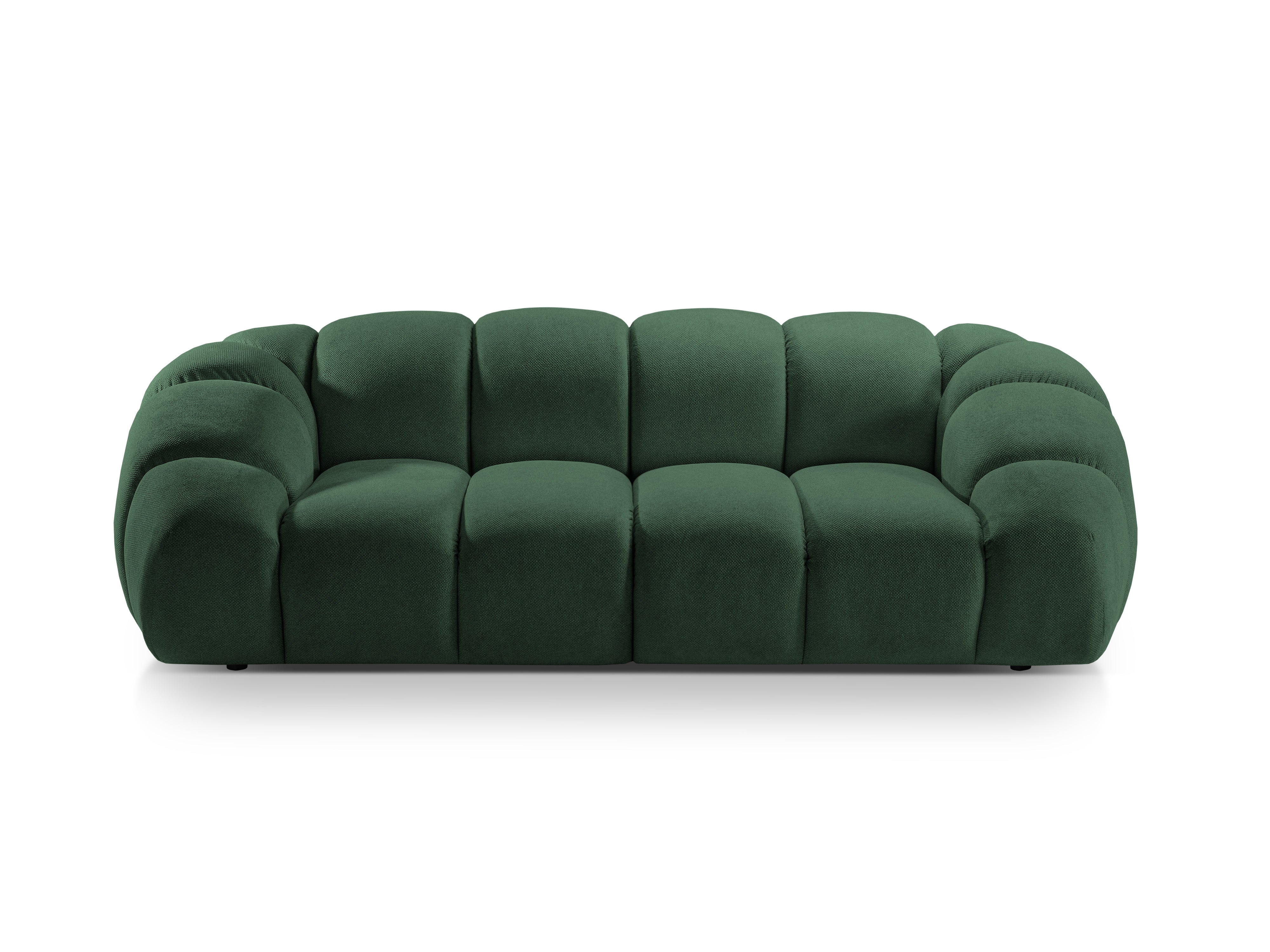 3-seater Sofa DIANA dark green chenille