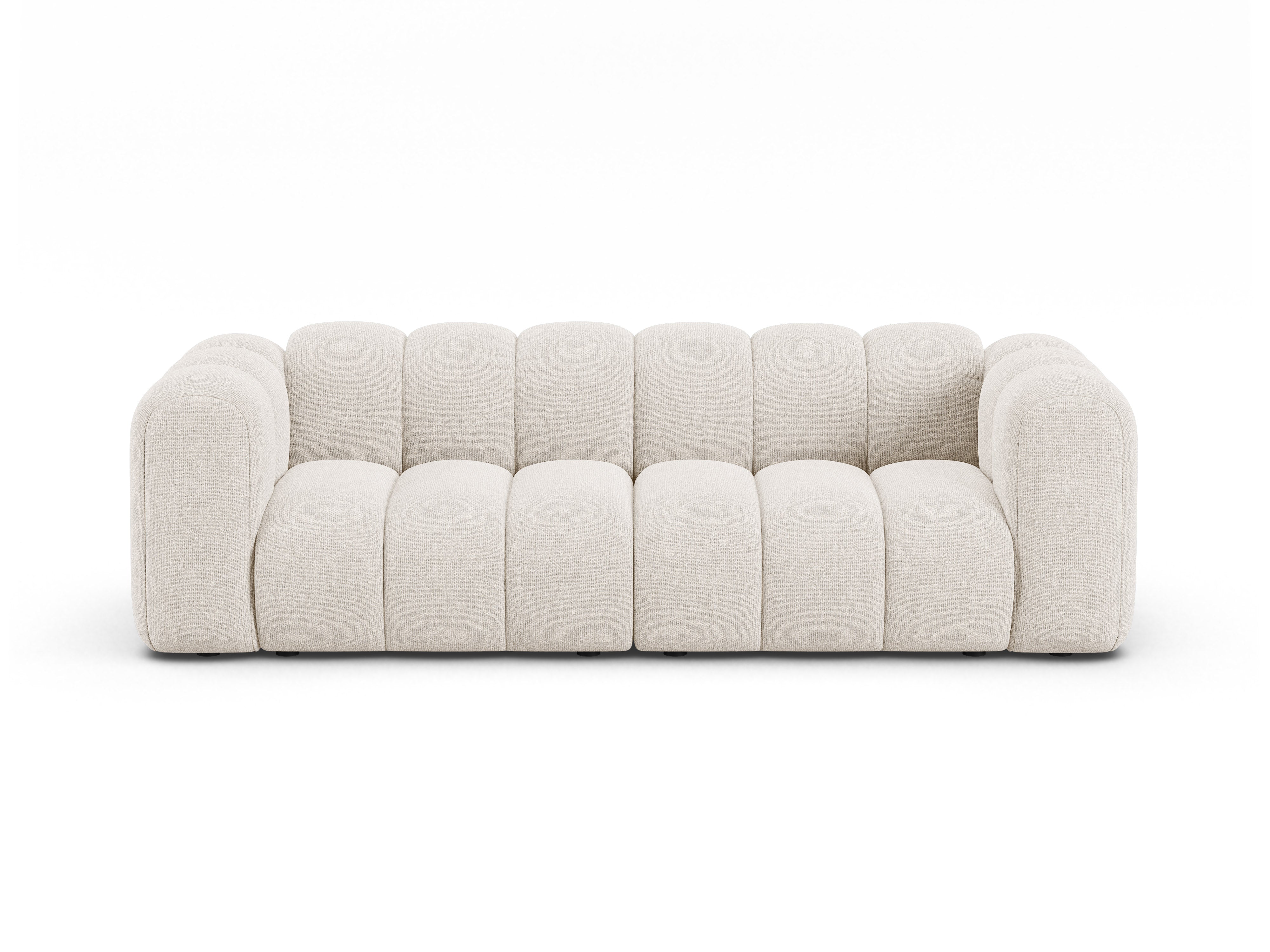 3-seater Sofa LUPINE light beige chenille