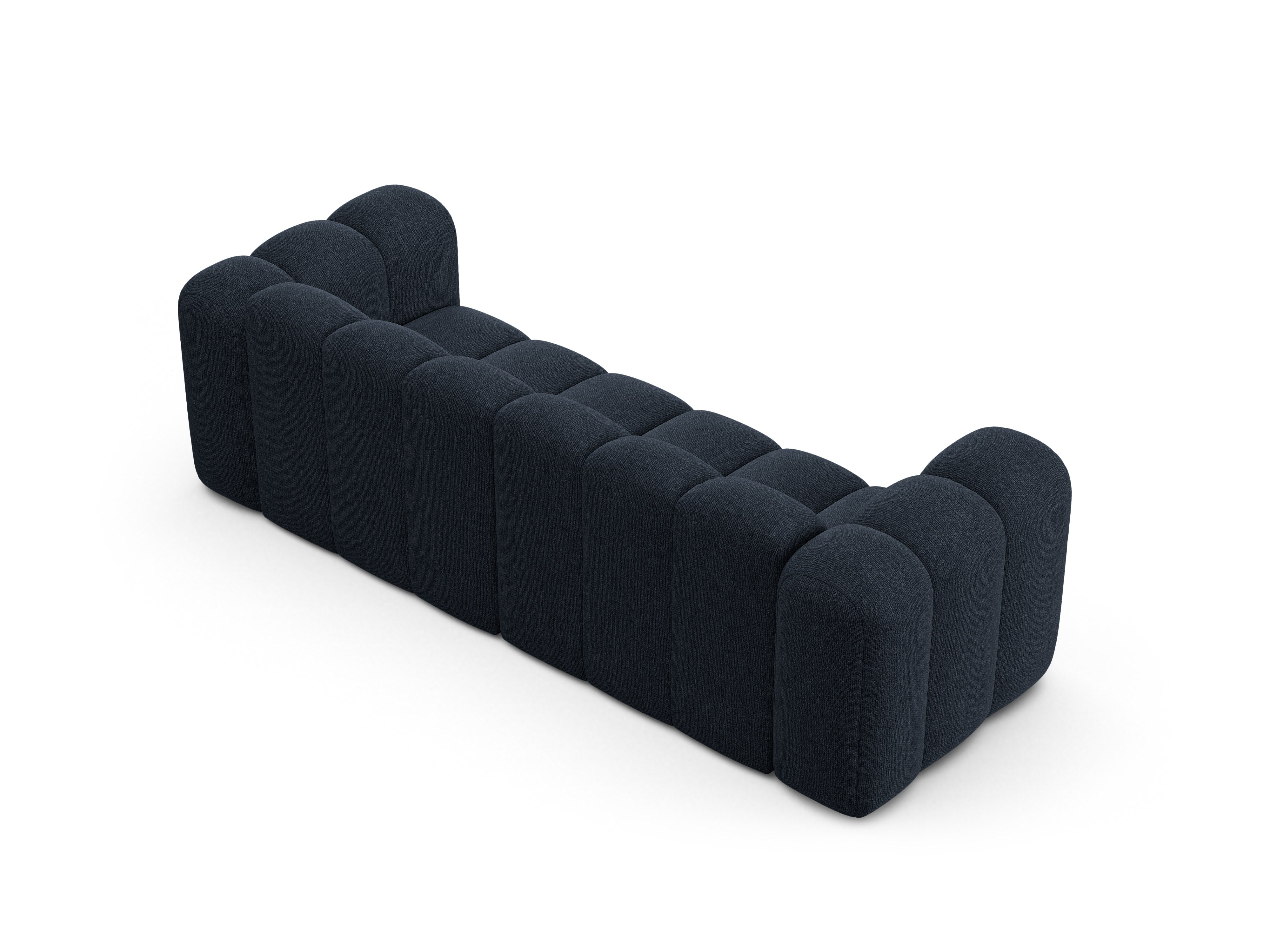 3-seater Sofa LUPINE navy chenille