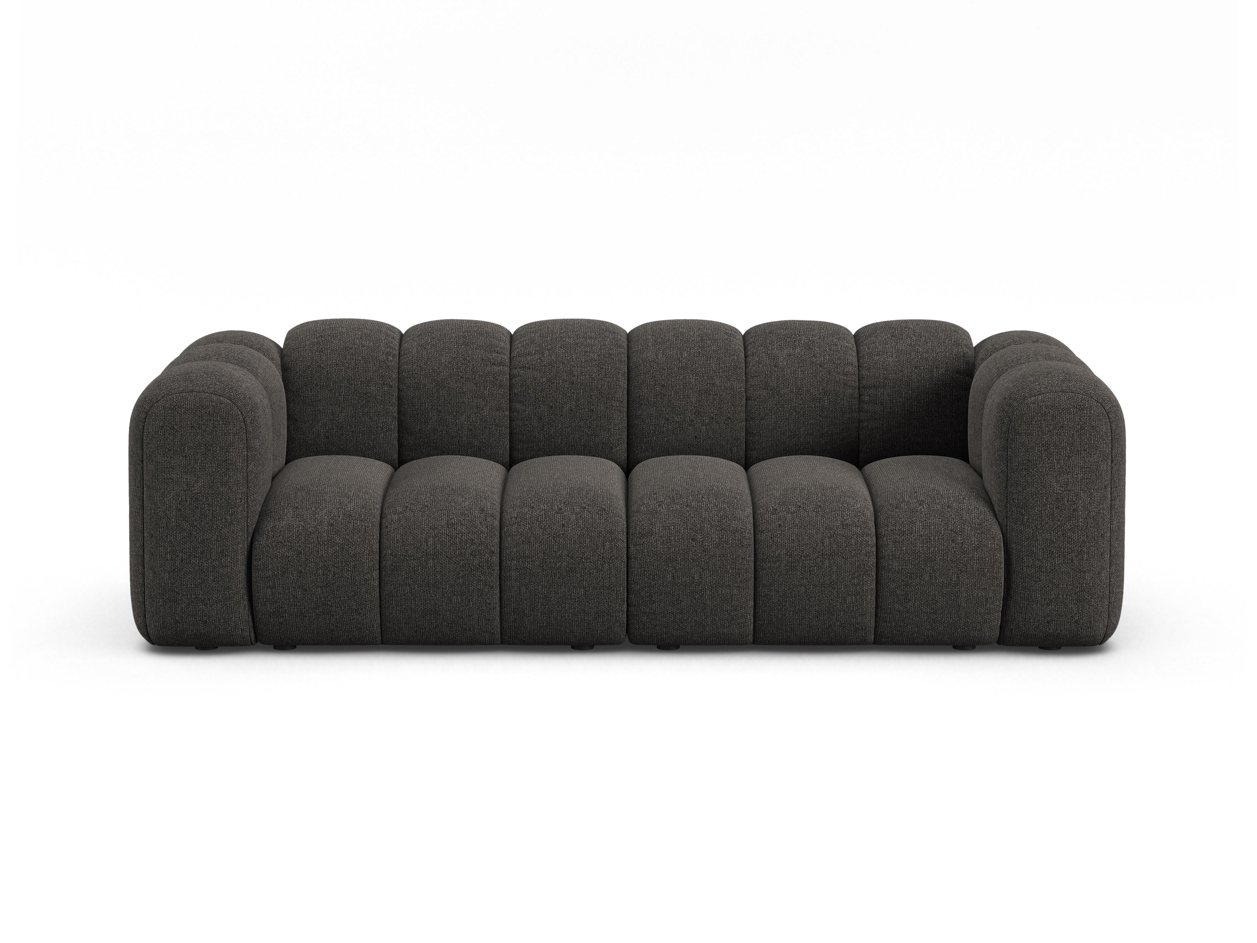 3-seater Sofa LUPINE gray chenille