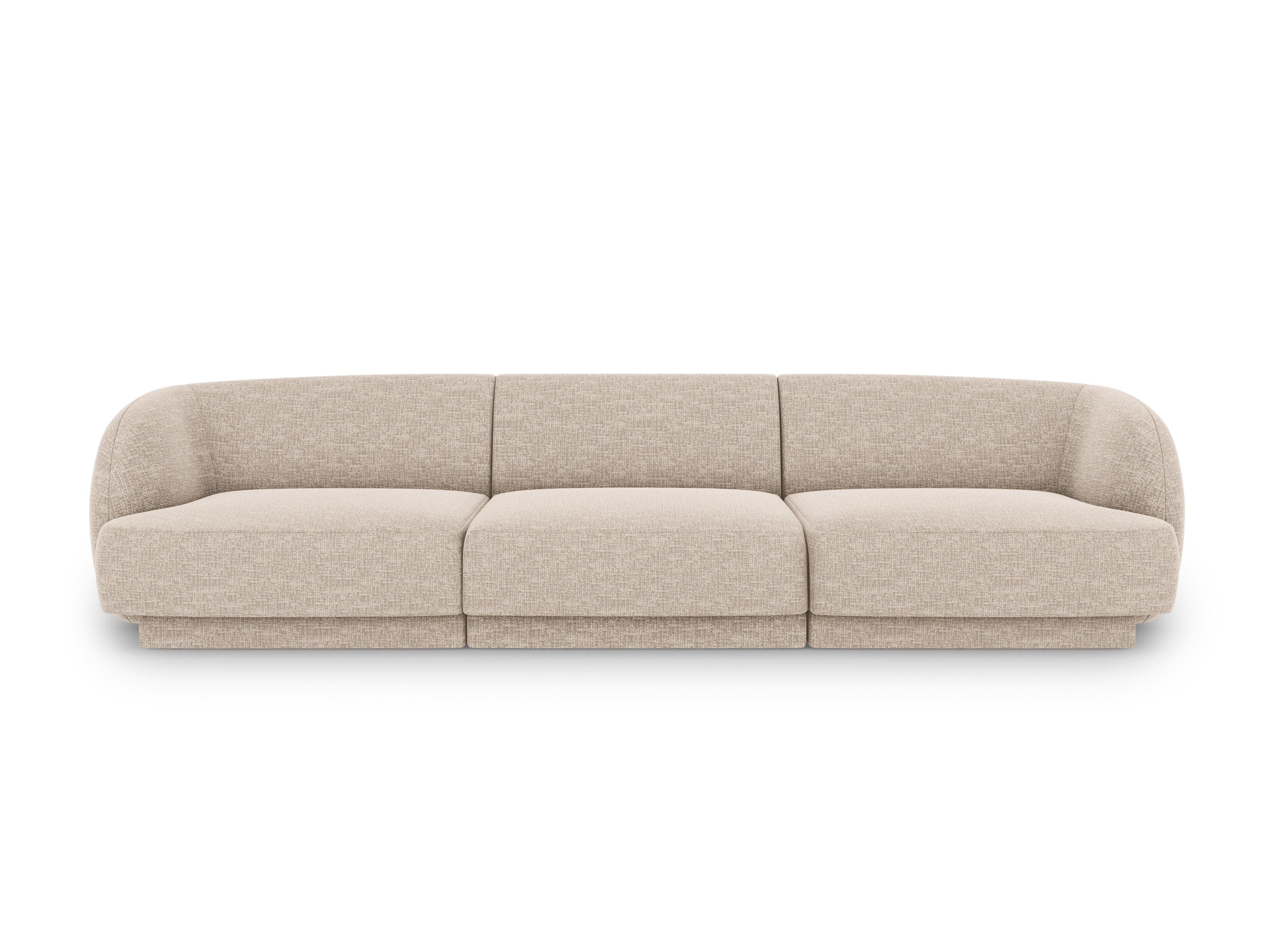 3-seater Sofa MILEY beige chenille
