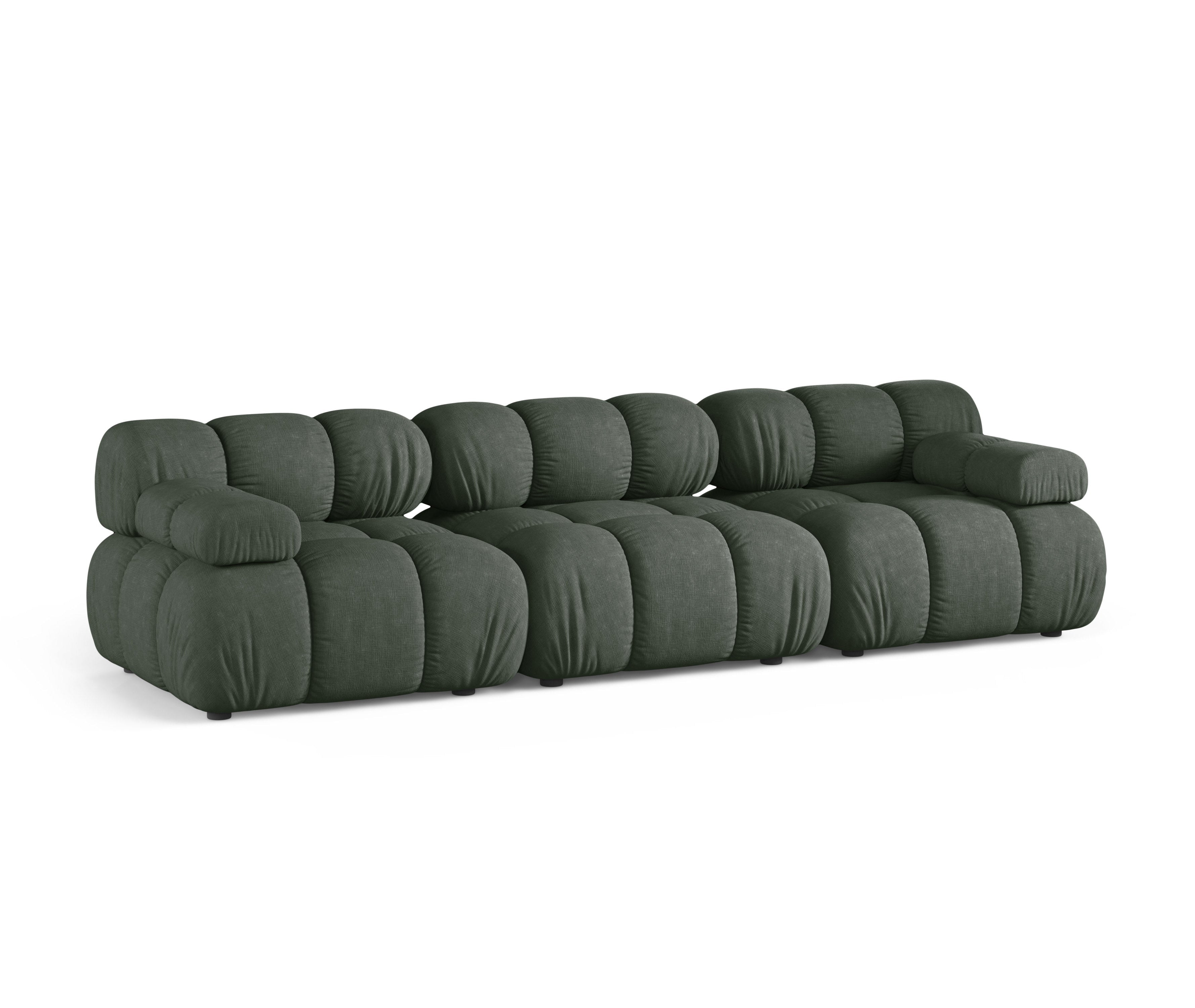 Modulární 3-místná pohovka BELLIS tmavě zelená