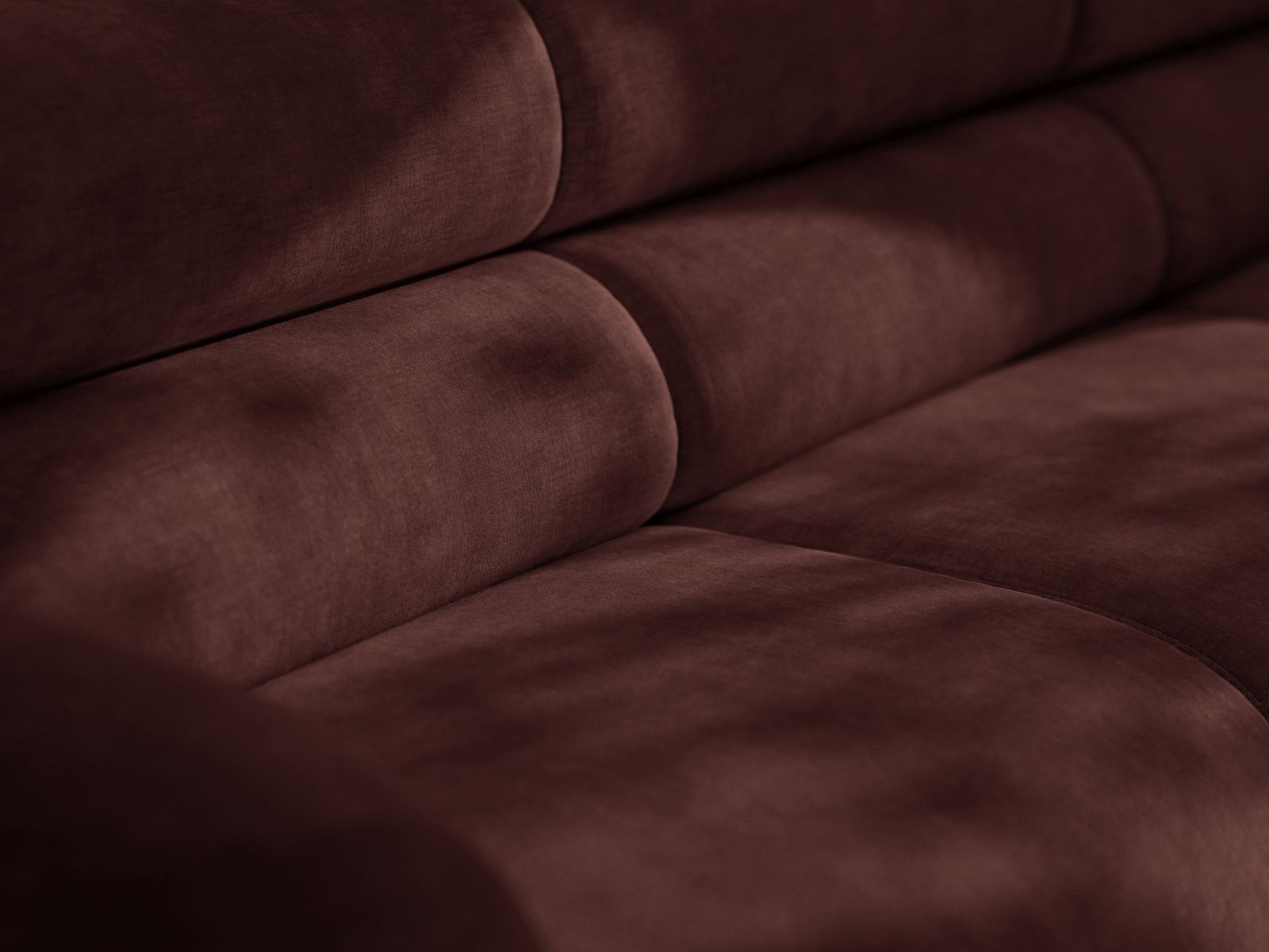 Sofa pro 3 osoby NEO v třešňovém šenilu