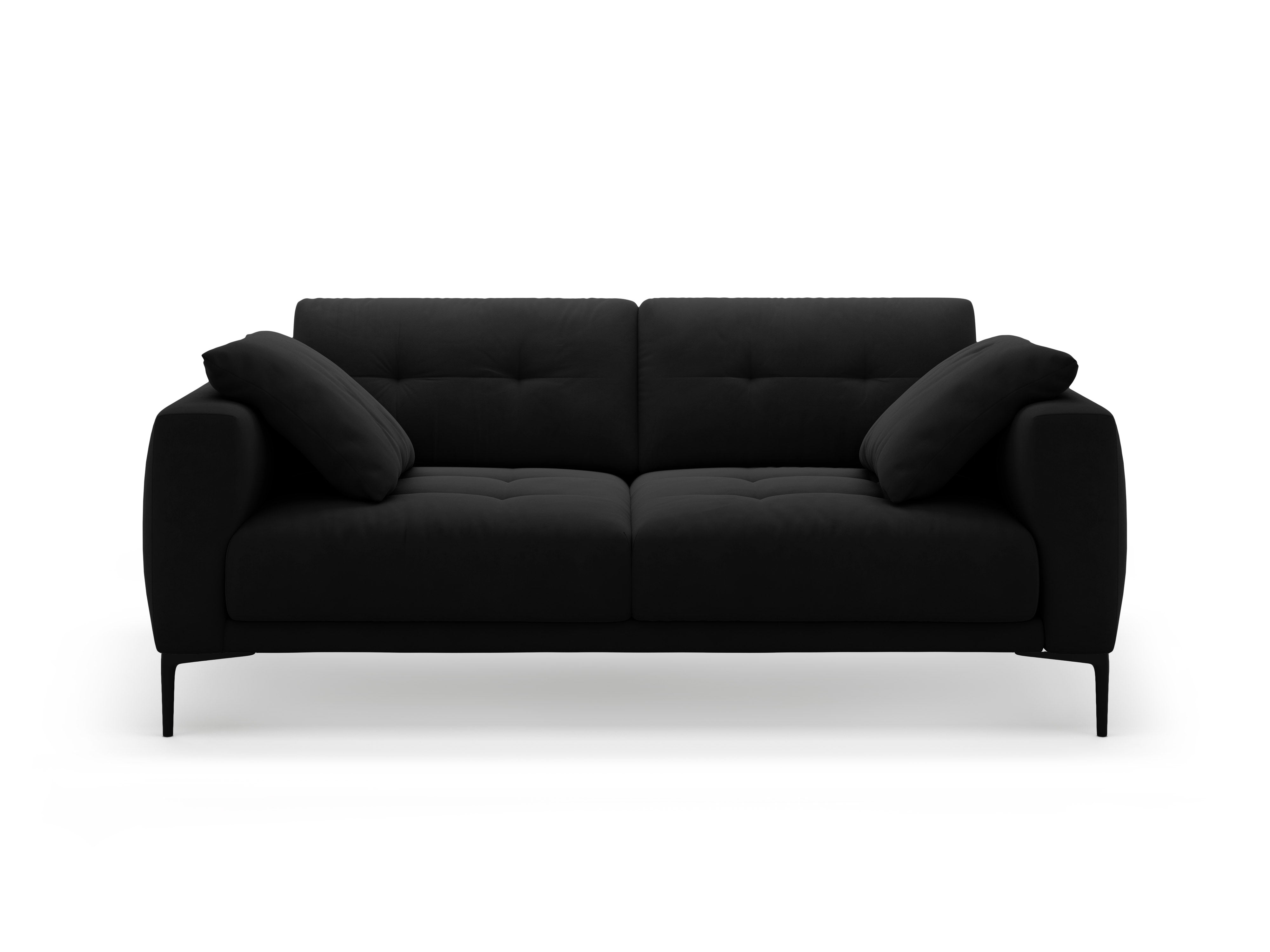Velvet sofa 3-seater BEMY black