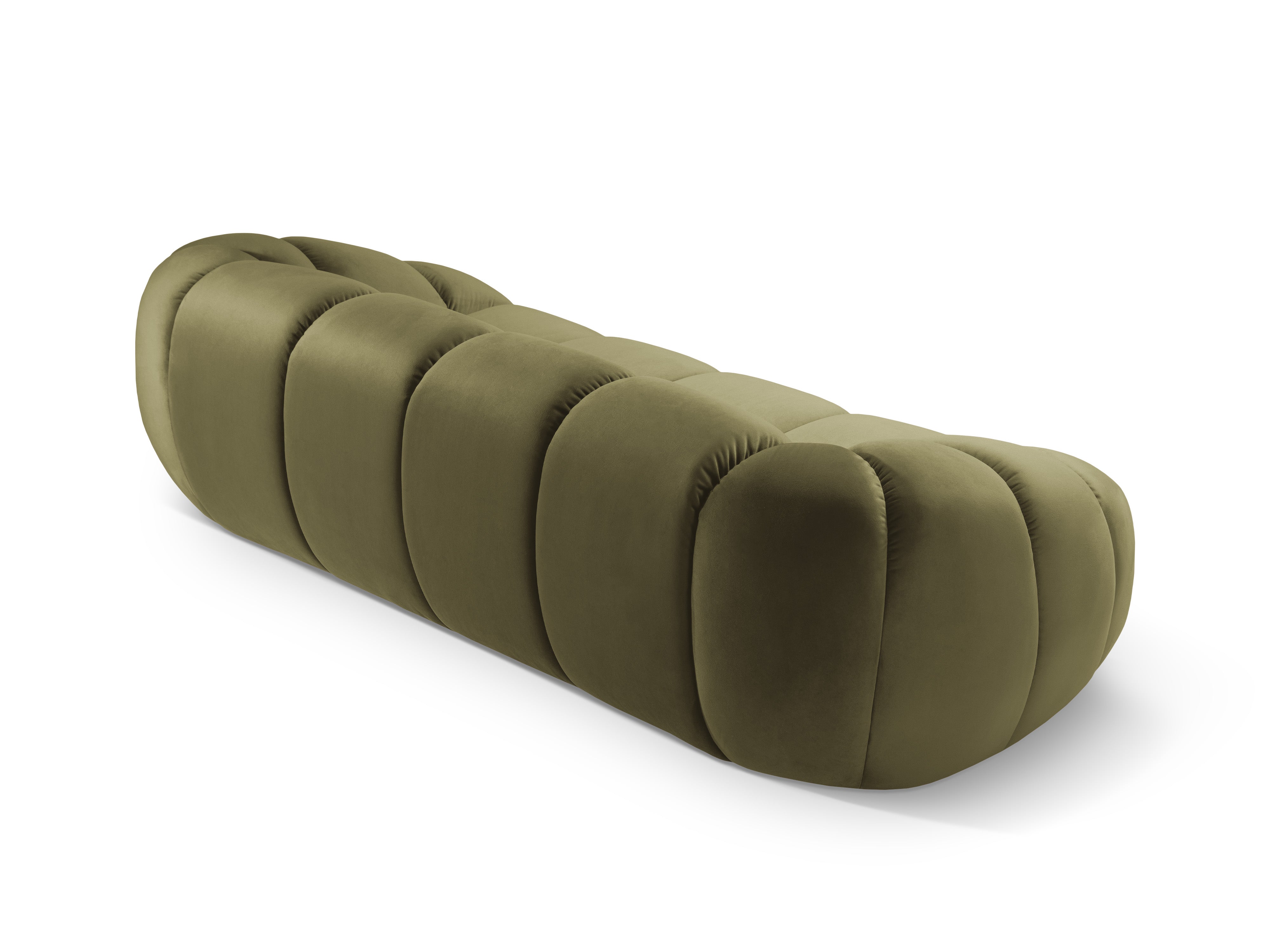 Sofa sametová 3-osobová DIANA zelená