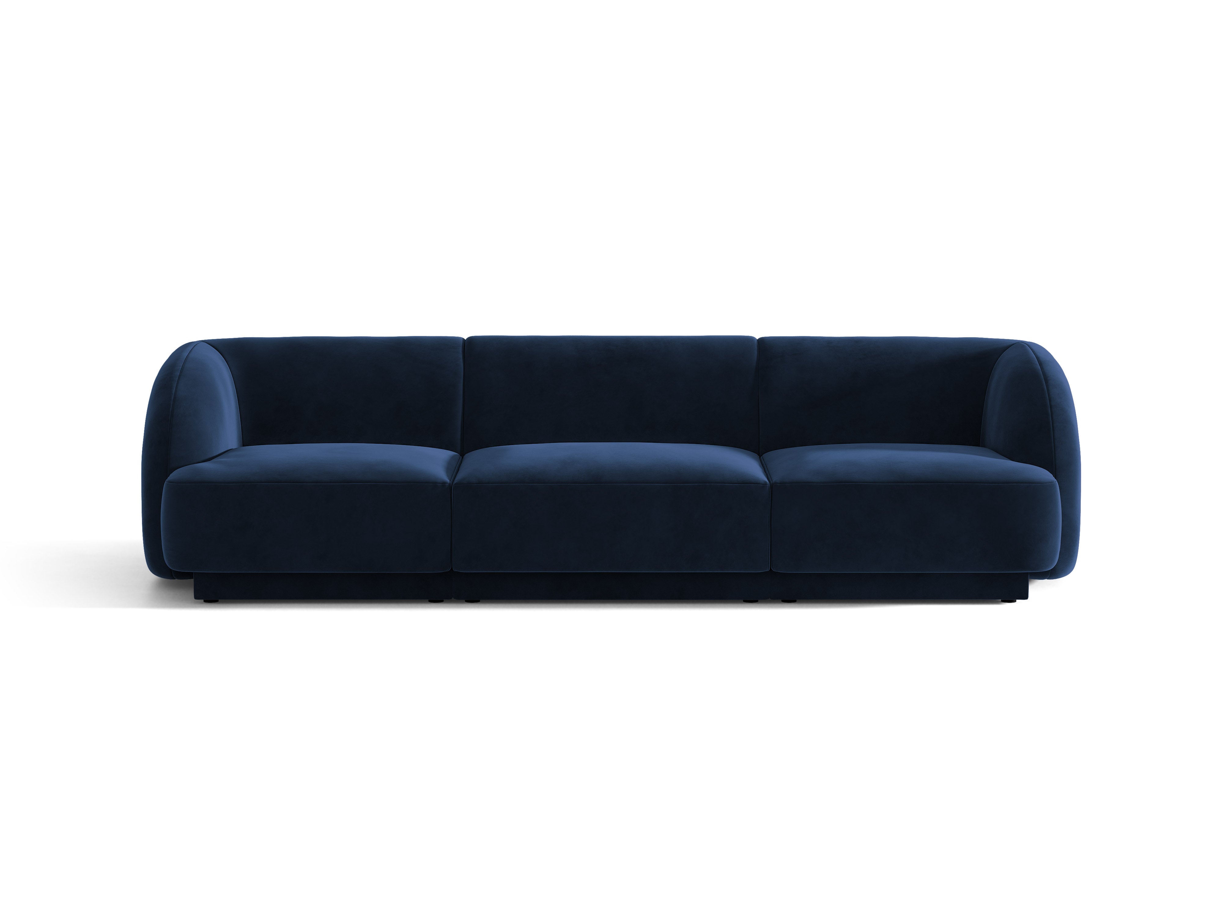 Sofa sametová 3-osobová MILEY královská modrá