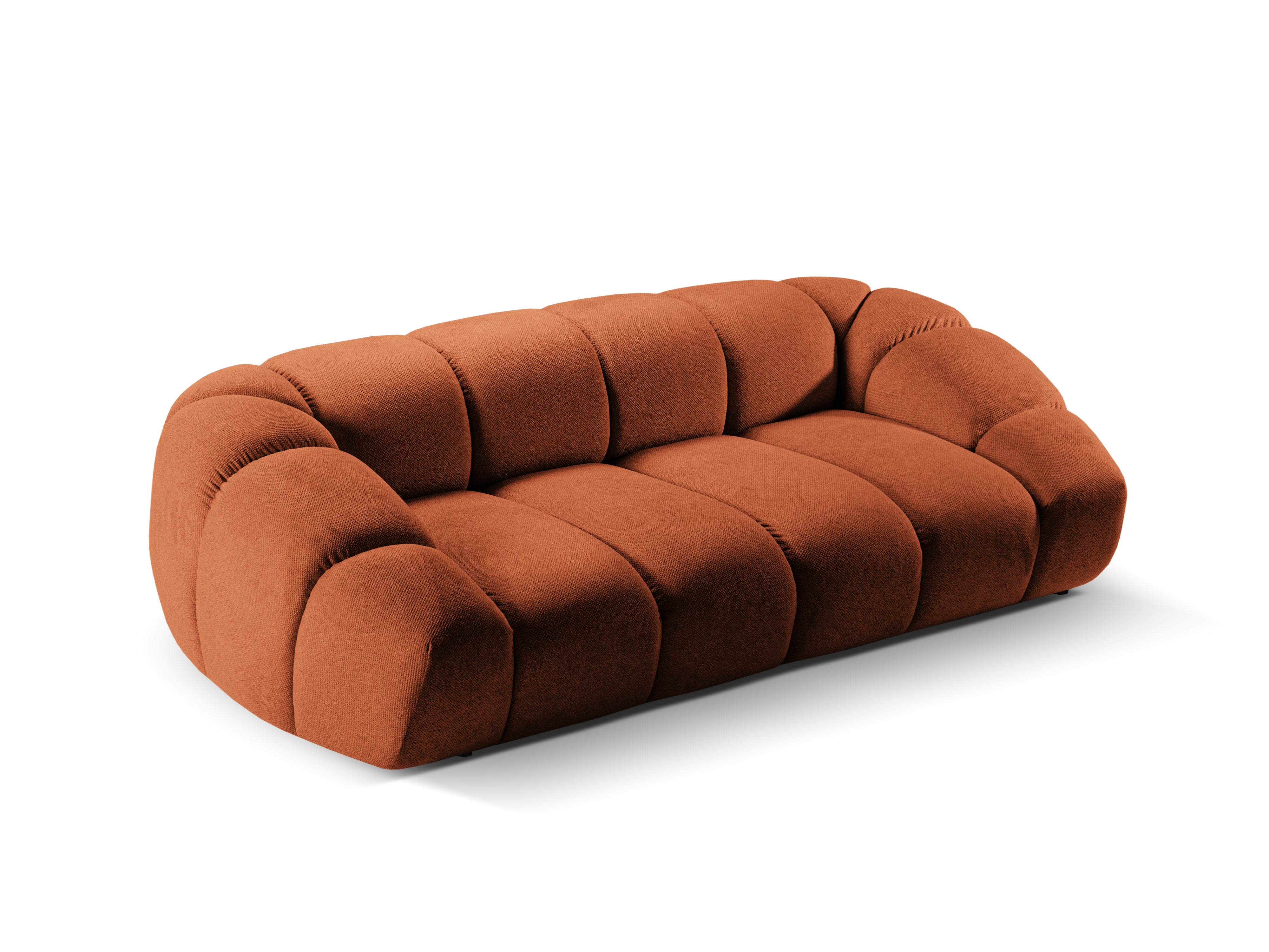 2.5-seater Sofa DIANA terracotta chenille
