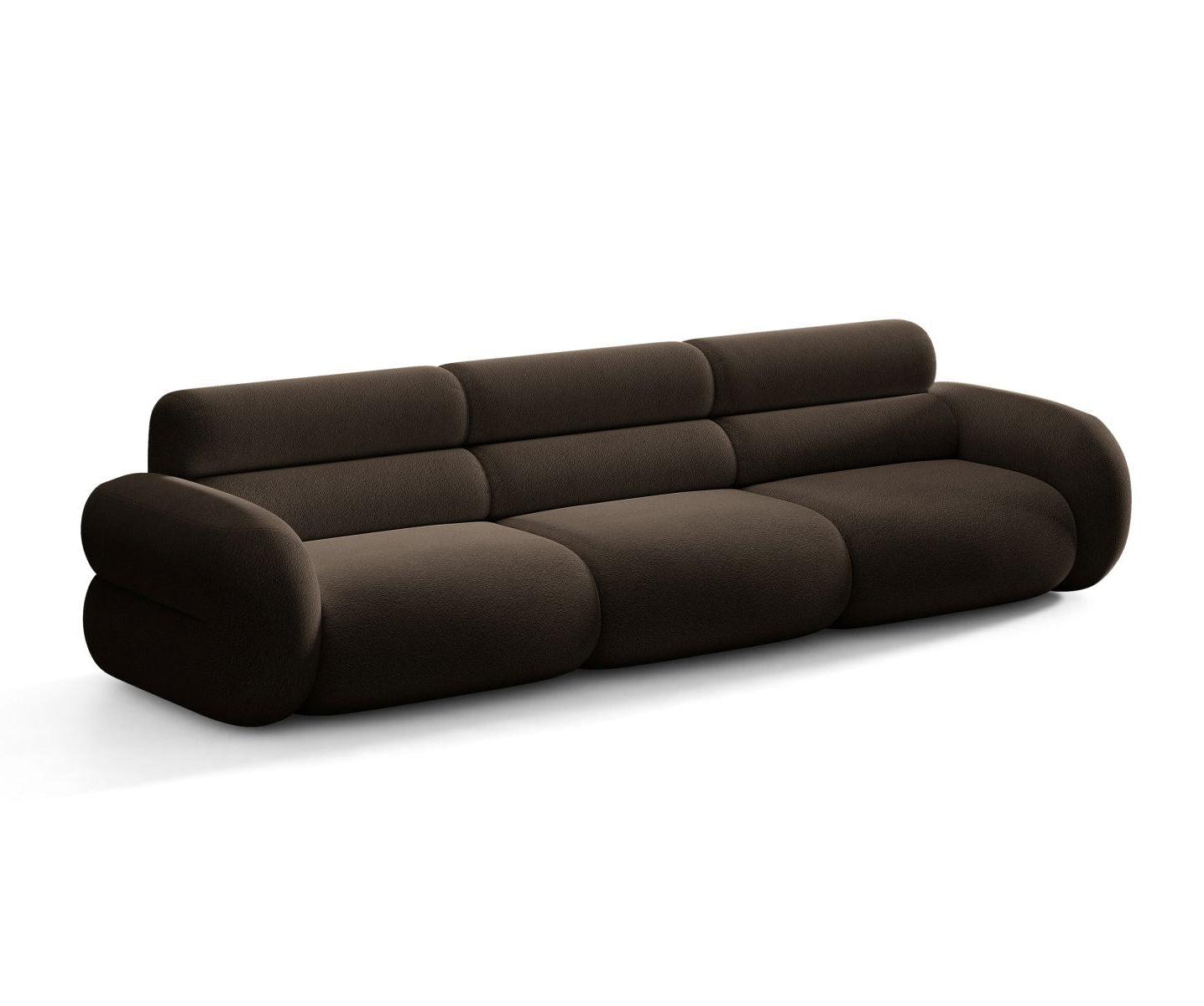 Pohovka pro 4 osoby NEO hnědá boucle