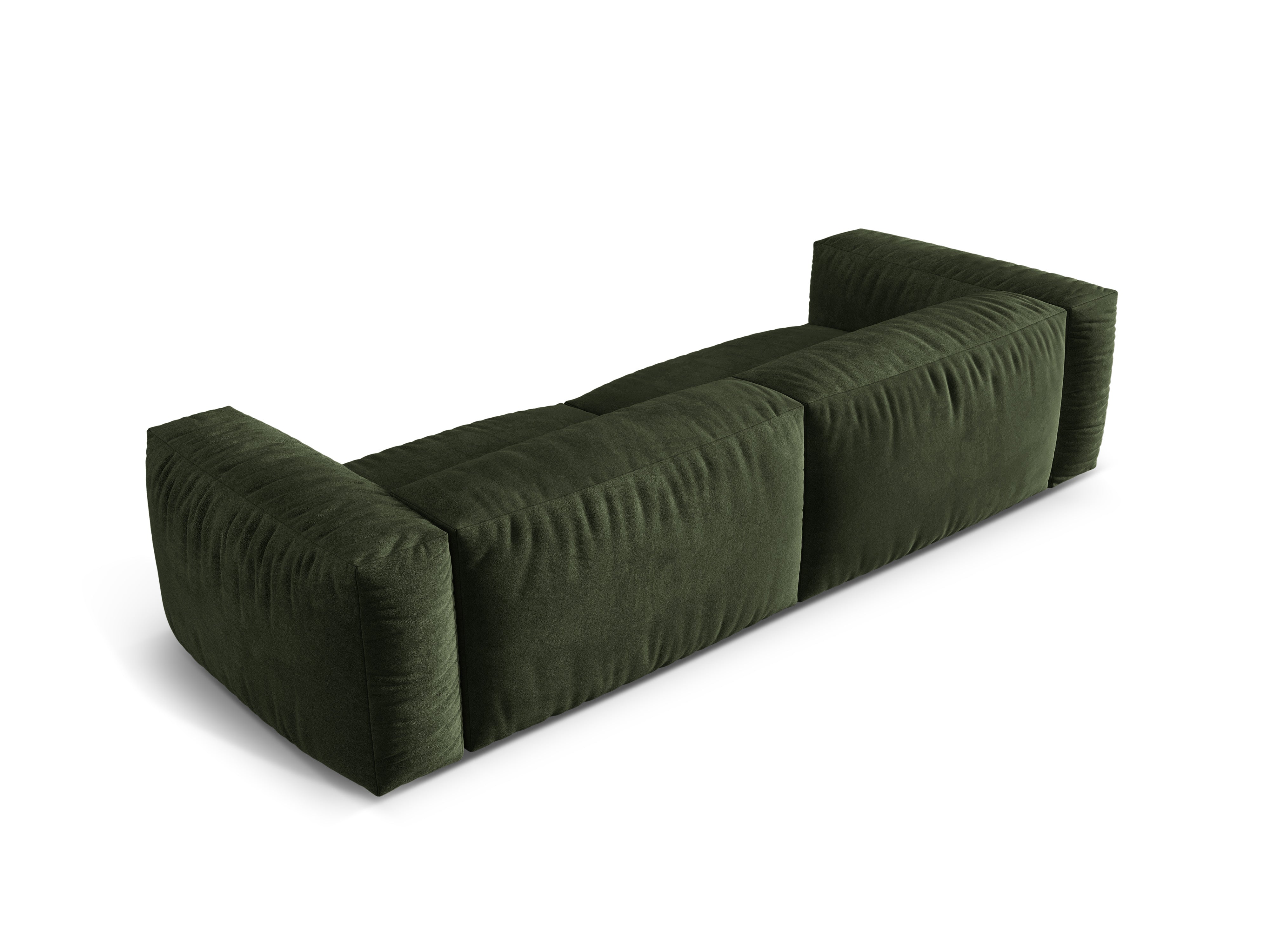 Sofa sametová 4-osobová MARTINA zelená