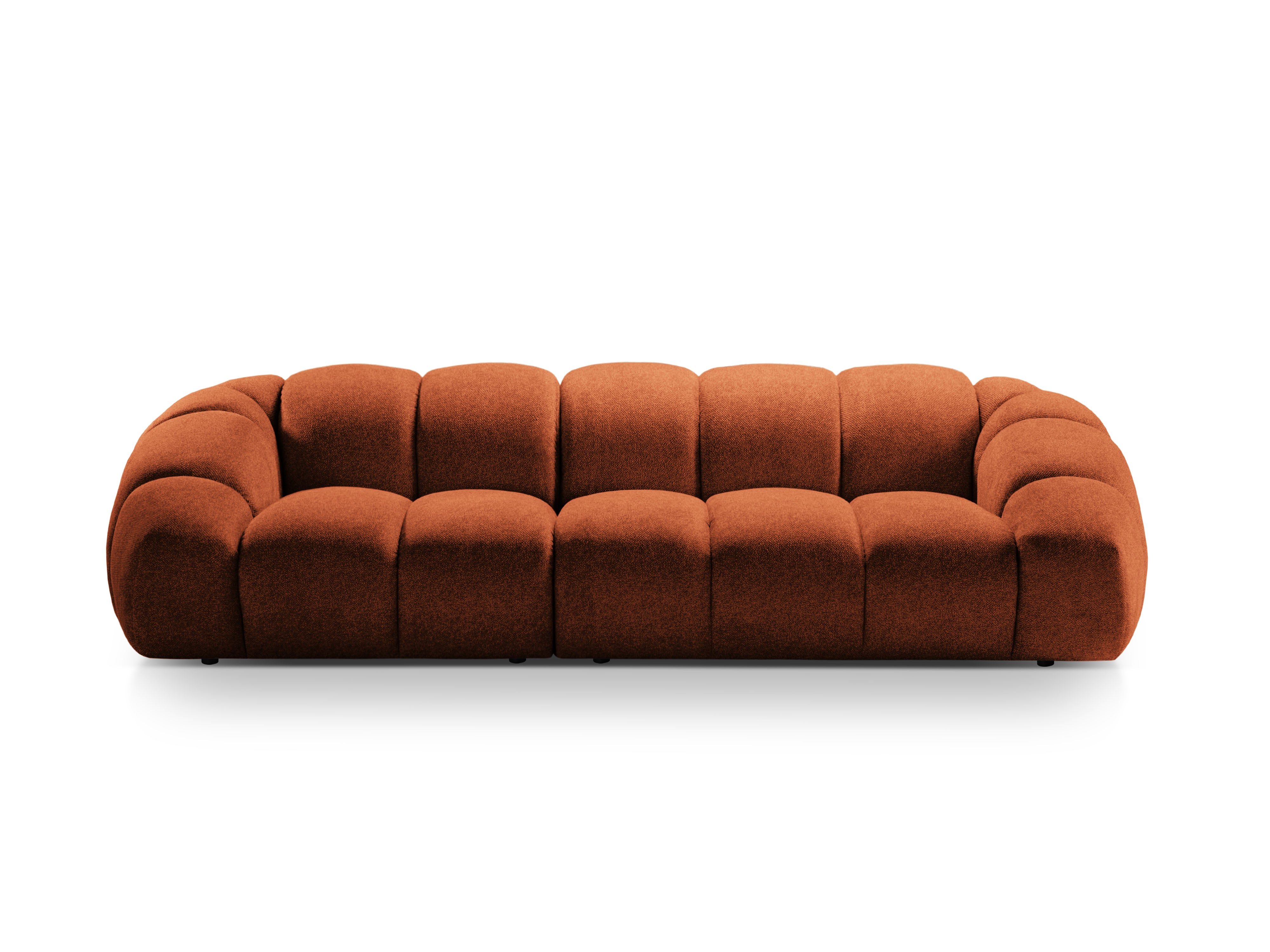 4-seater Sofa DIANA terracotta chenille