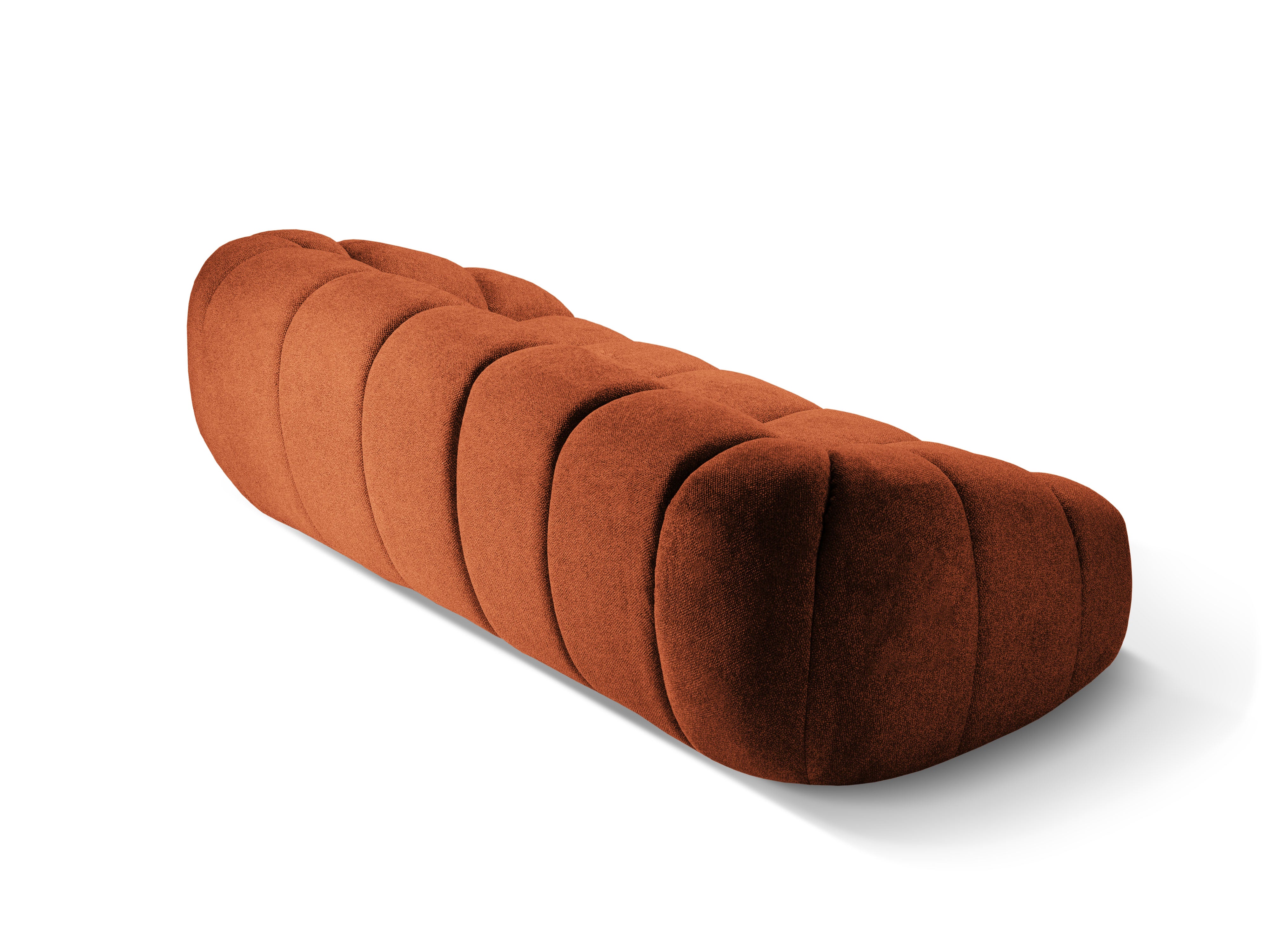 4-seater Sofa DIANA terracotta chenille