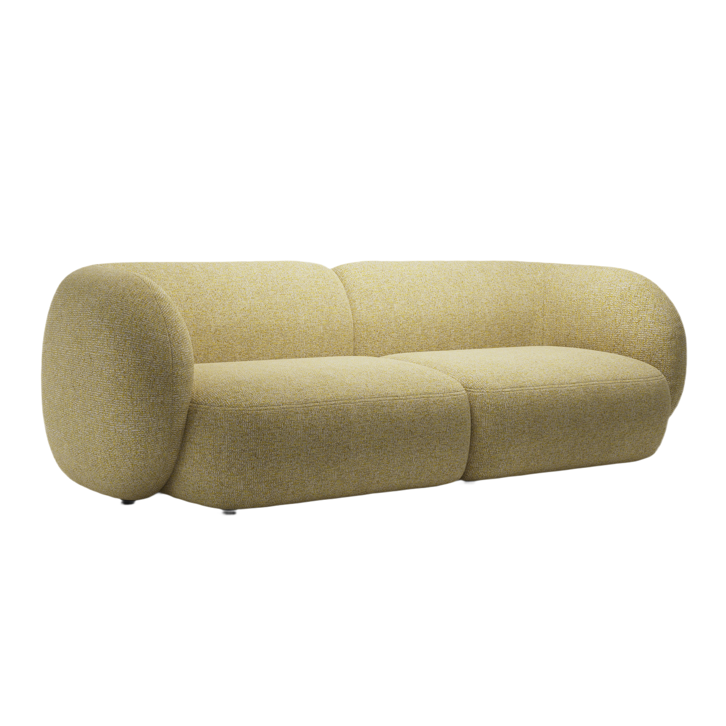4-seater Sofa KATE yellow mélange