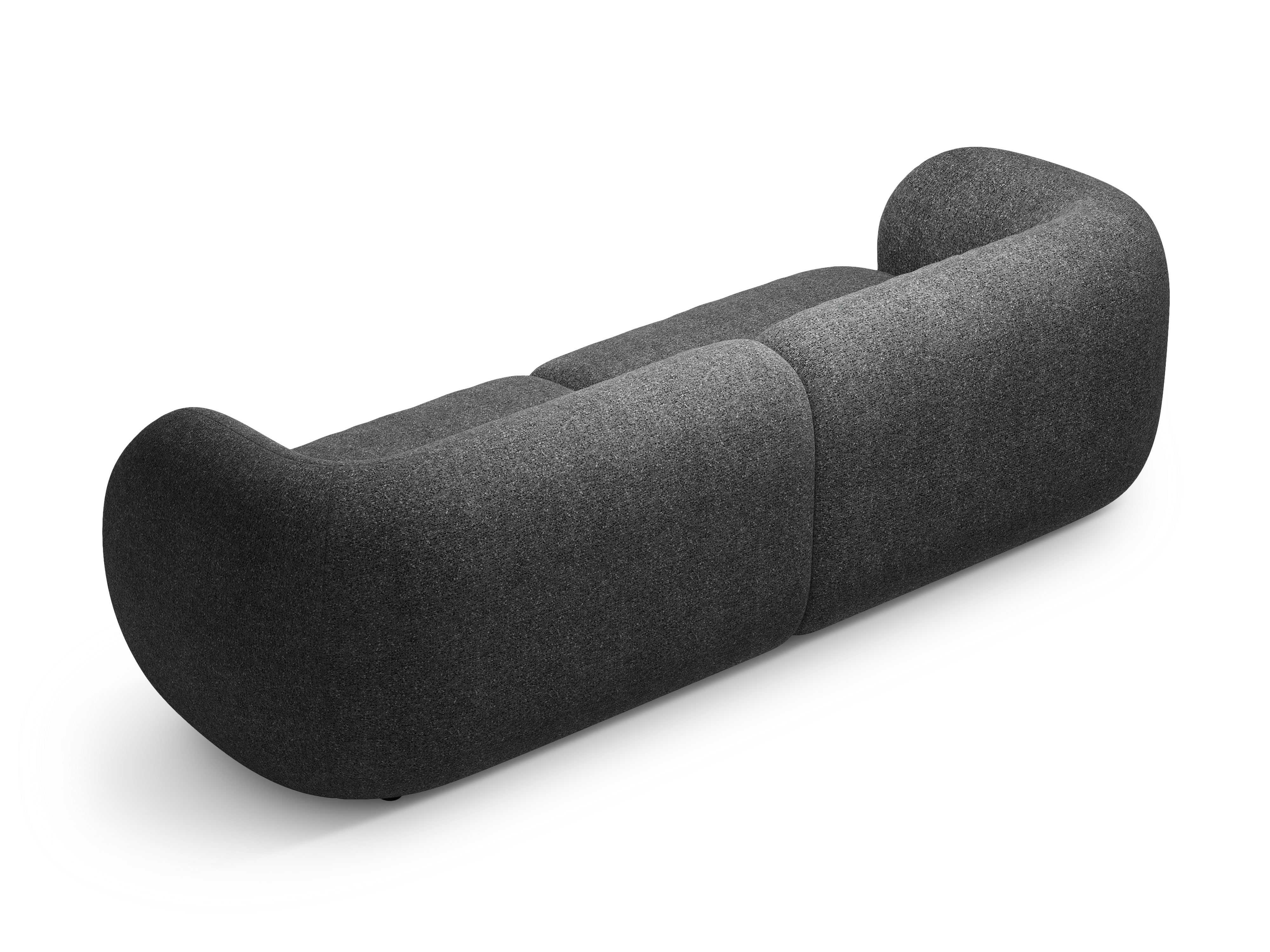 4-seater Sofa KATE dark gray mélange