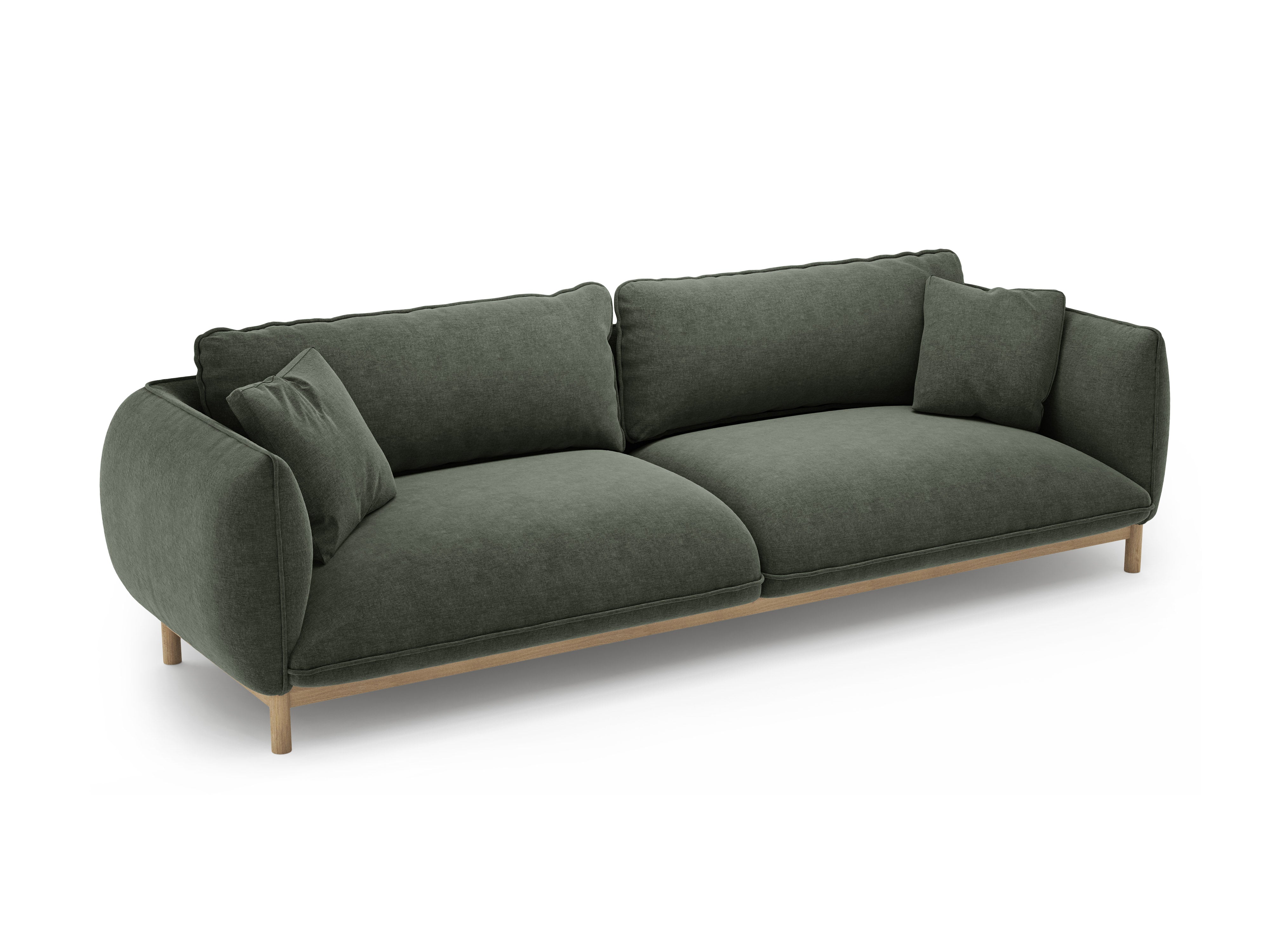 4-seater ADA sofa green chenille