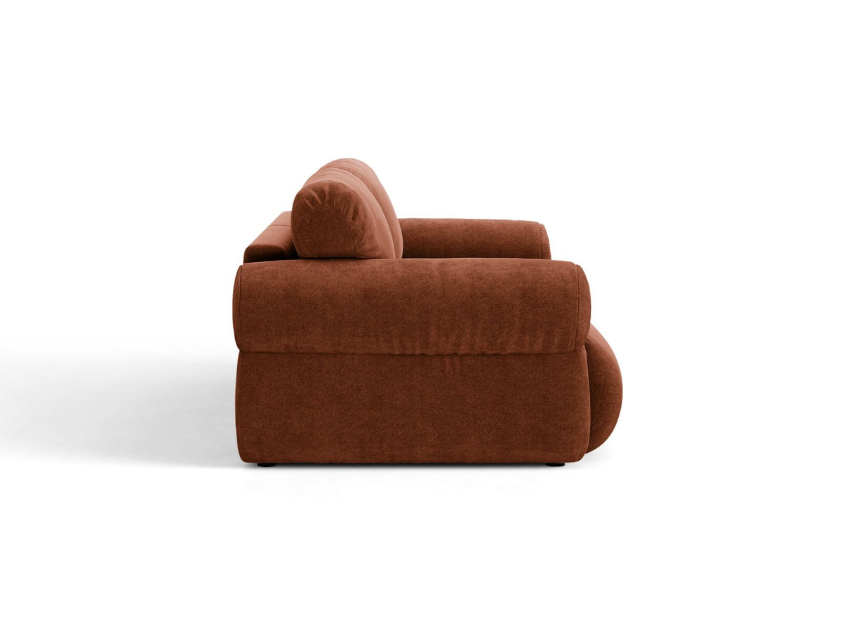 Sofa 4-osobowa OPHELIA ceglany – ujęcie tylne