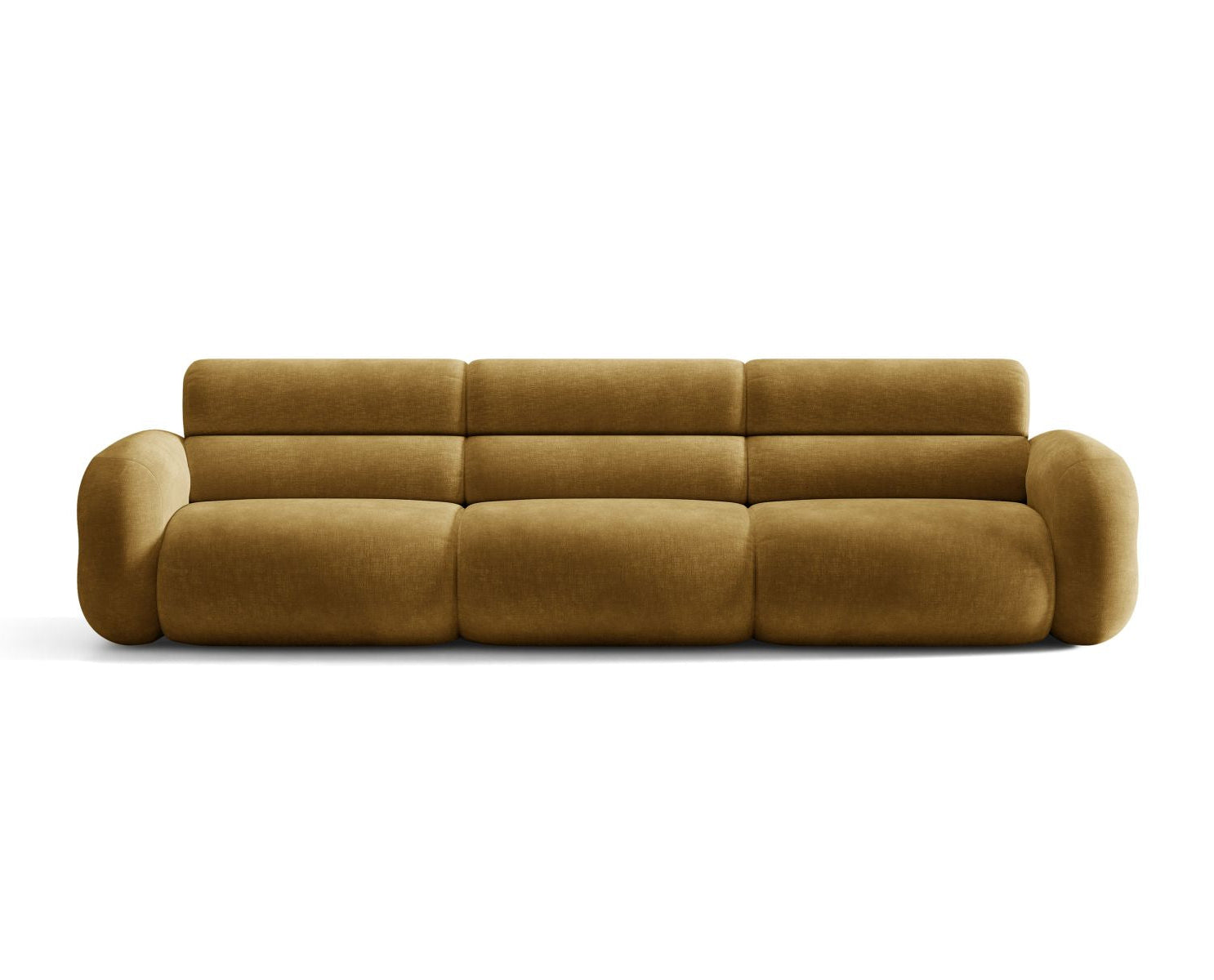Sofa pro 4 osoby NEO v hořčicovém šenilu