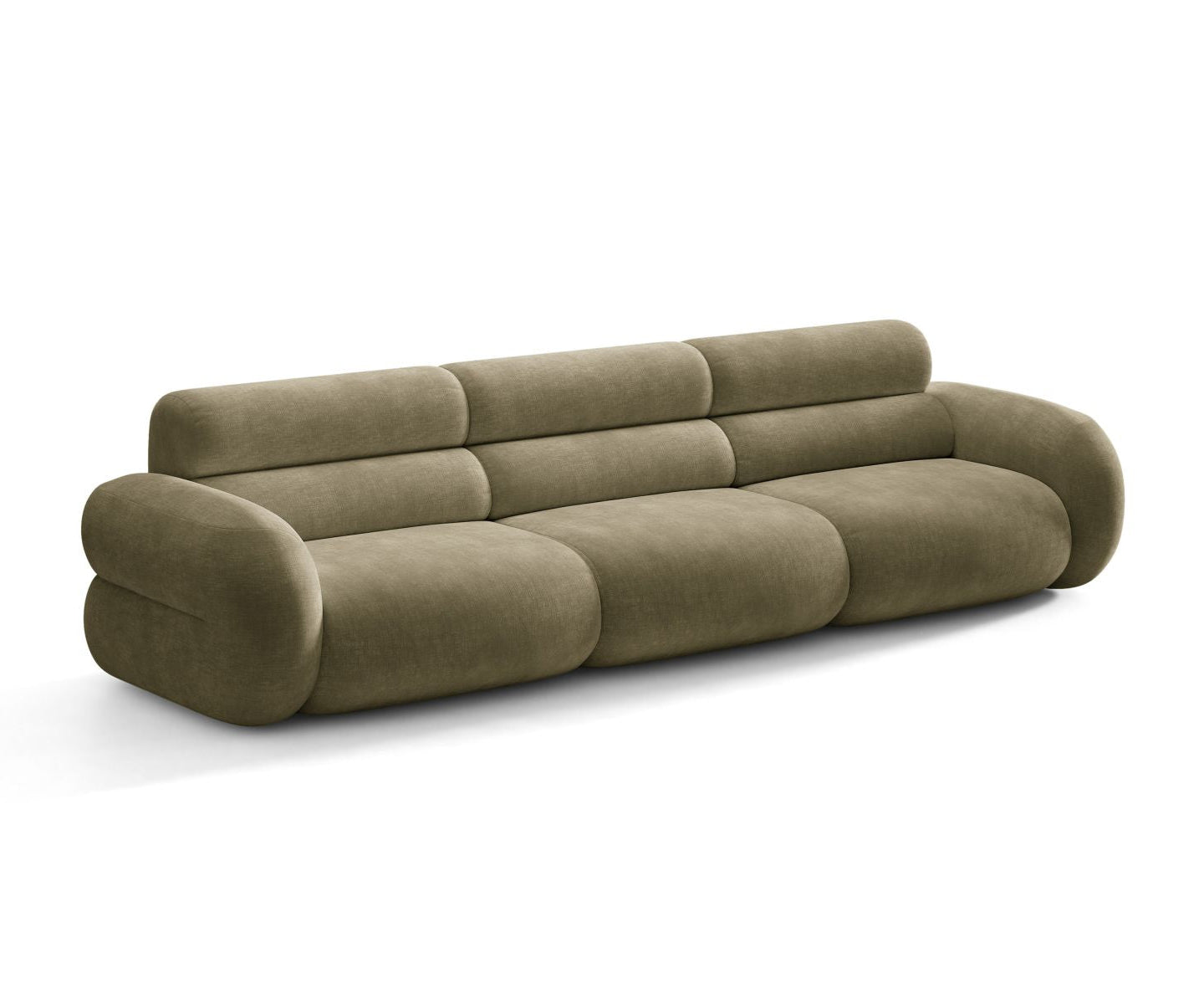 Sofa pro 4 osoby NEO v olivovém šenilu