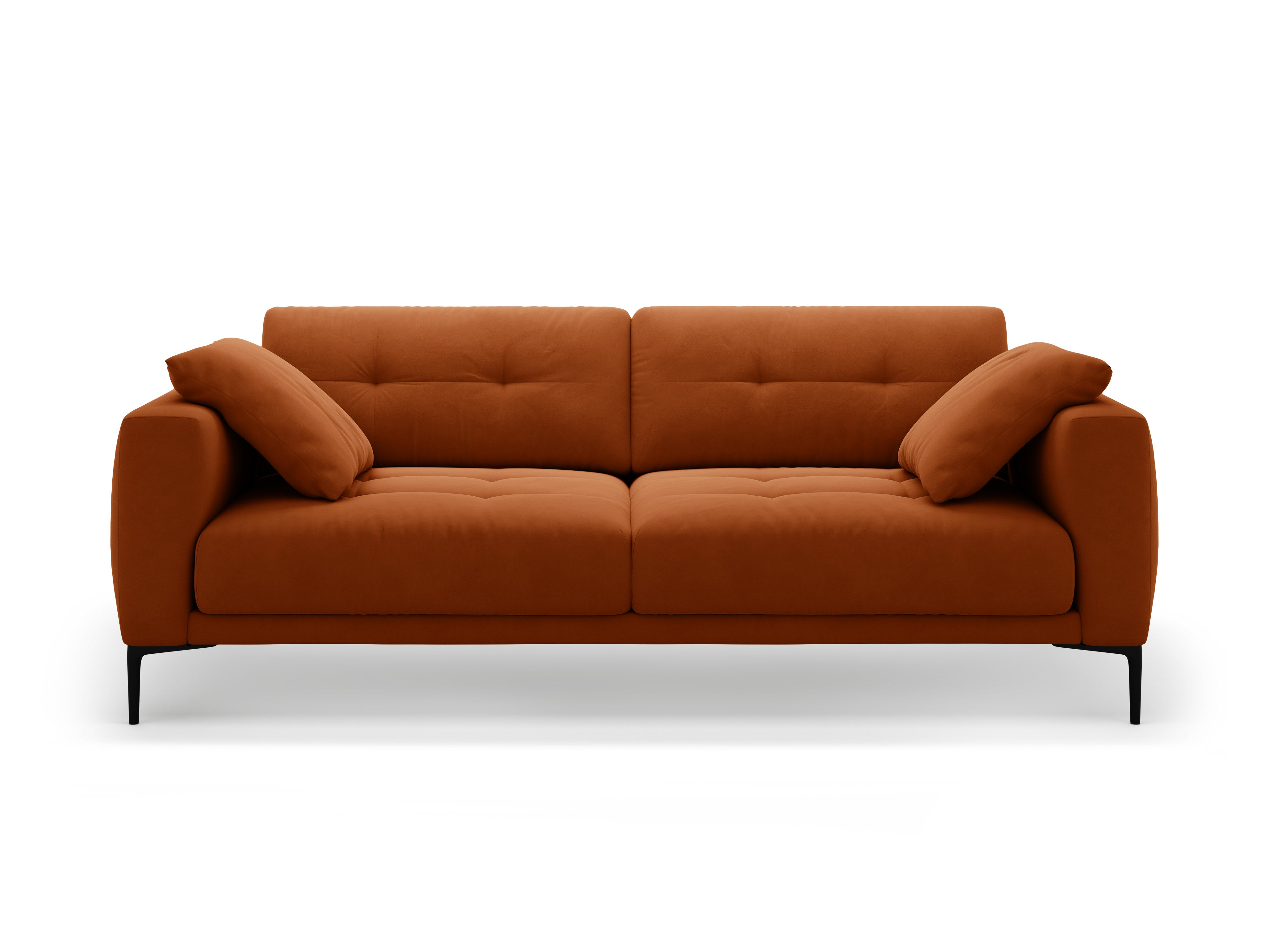 Sofa aksamitna 4-osobowa BEMY terracotta
