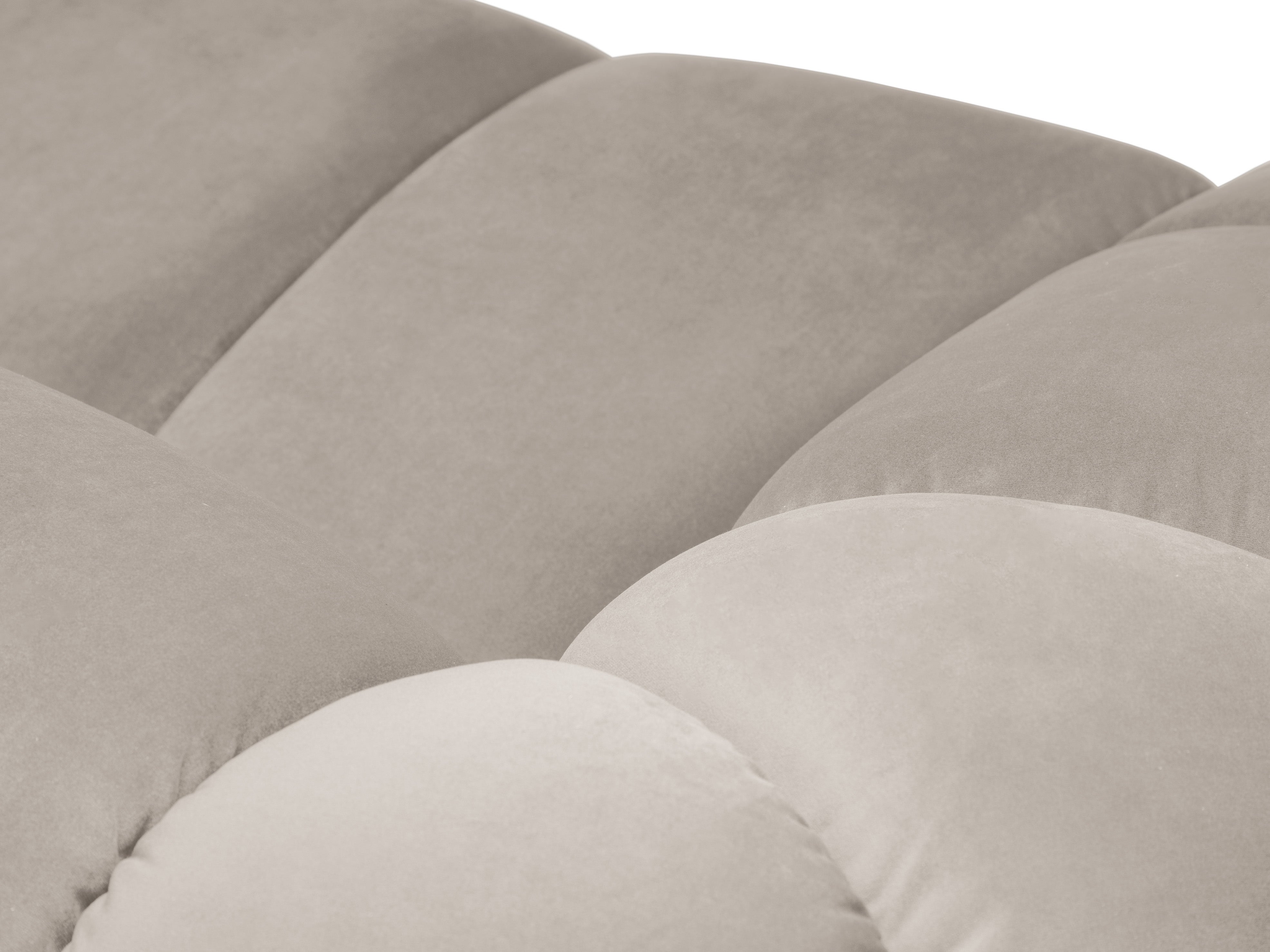 Sofa sametová 4-osobová DIANA béžová