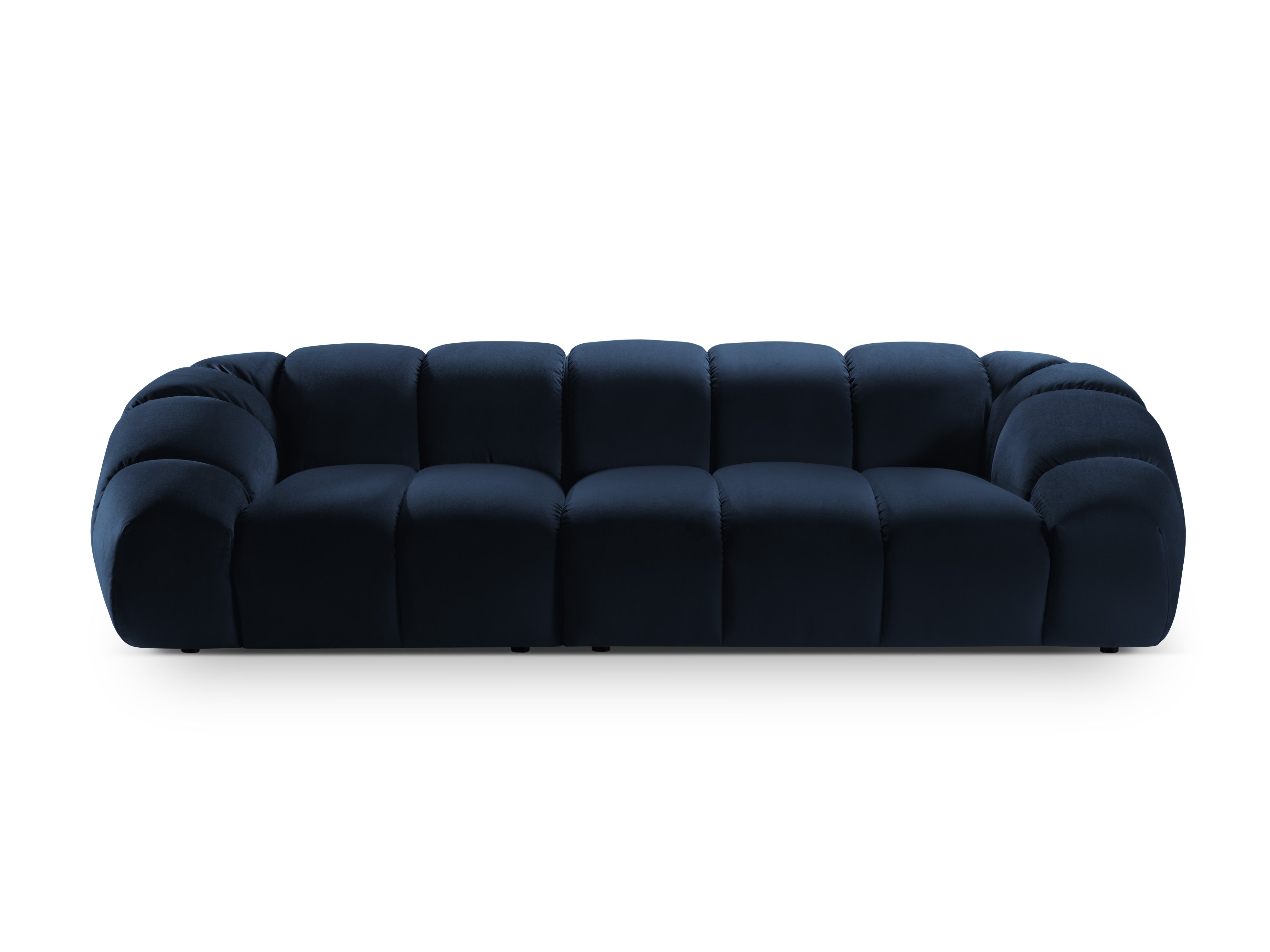 Velvet sofa for 4 people DIANA royal blue