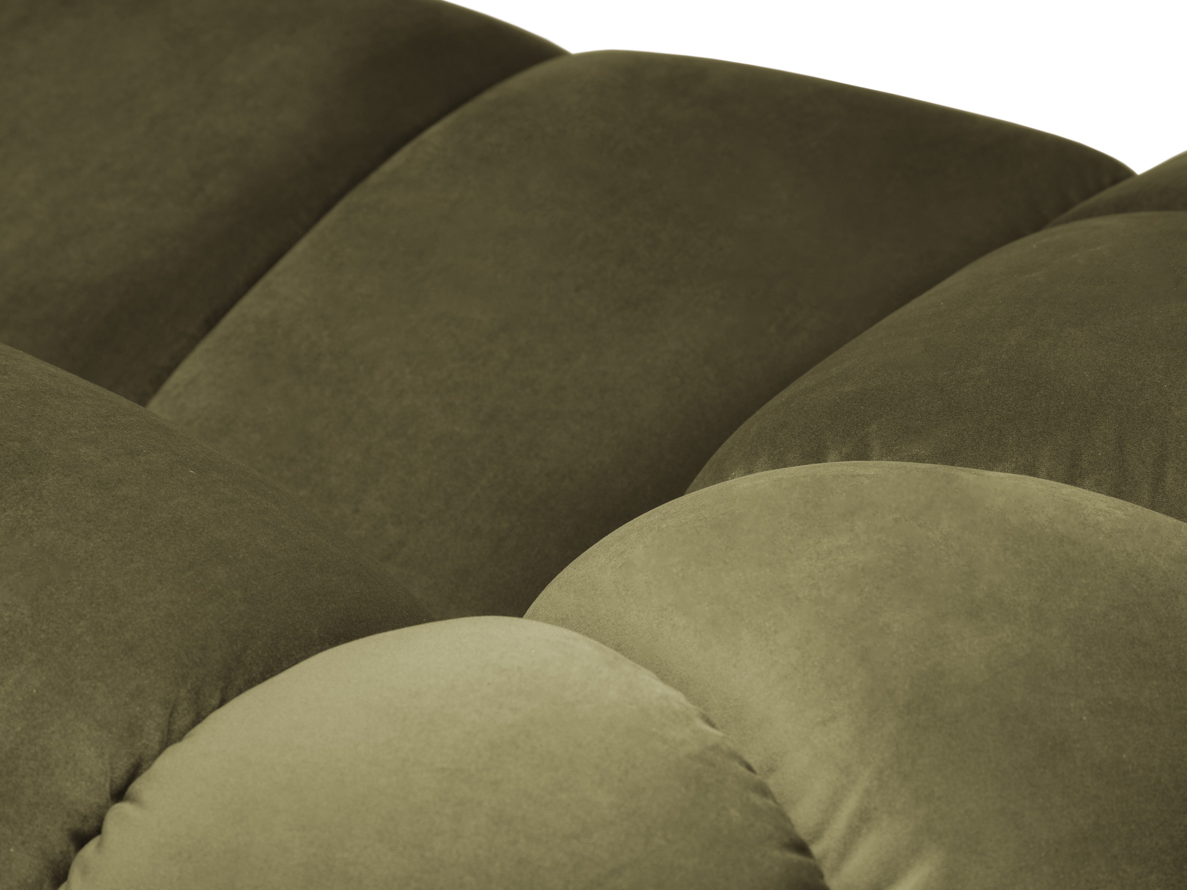 Velvet sofa for 4 people DIANA green