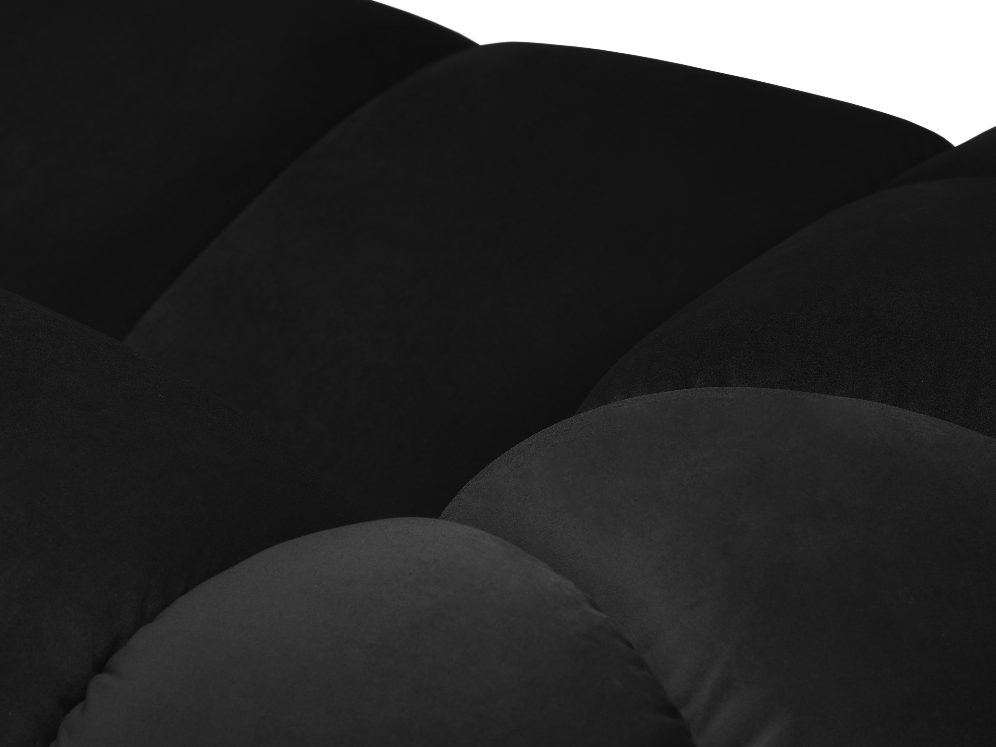 Velvet sofa for 4 people DIANA black