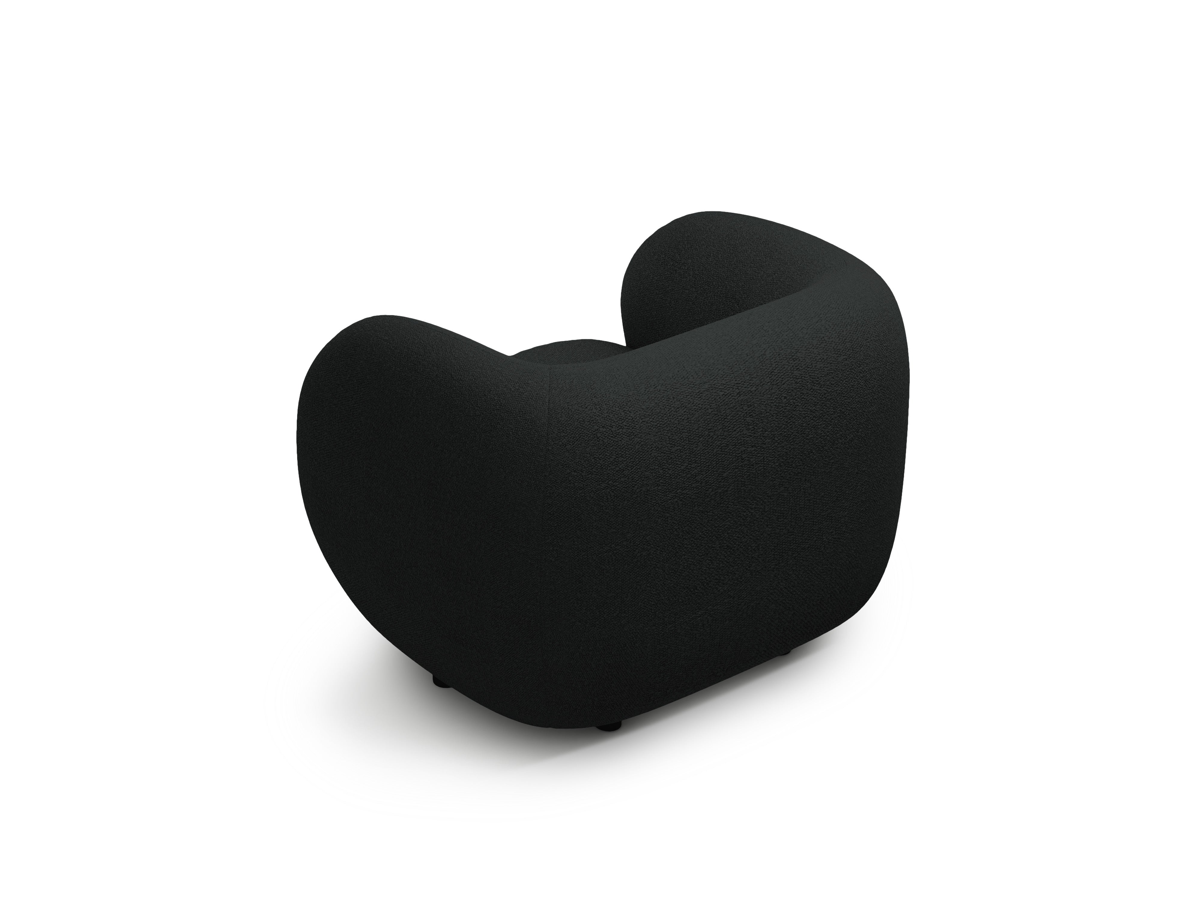 Křeslo KATE černý boucle