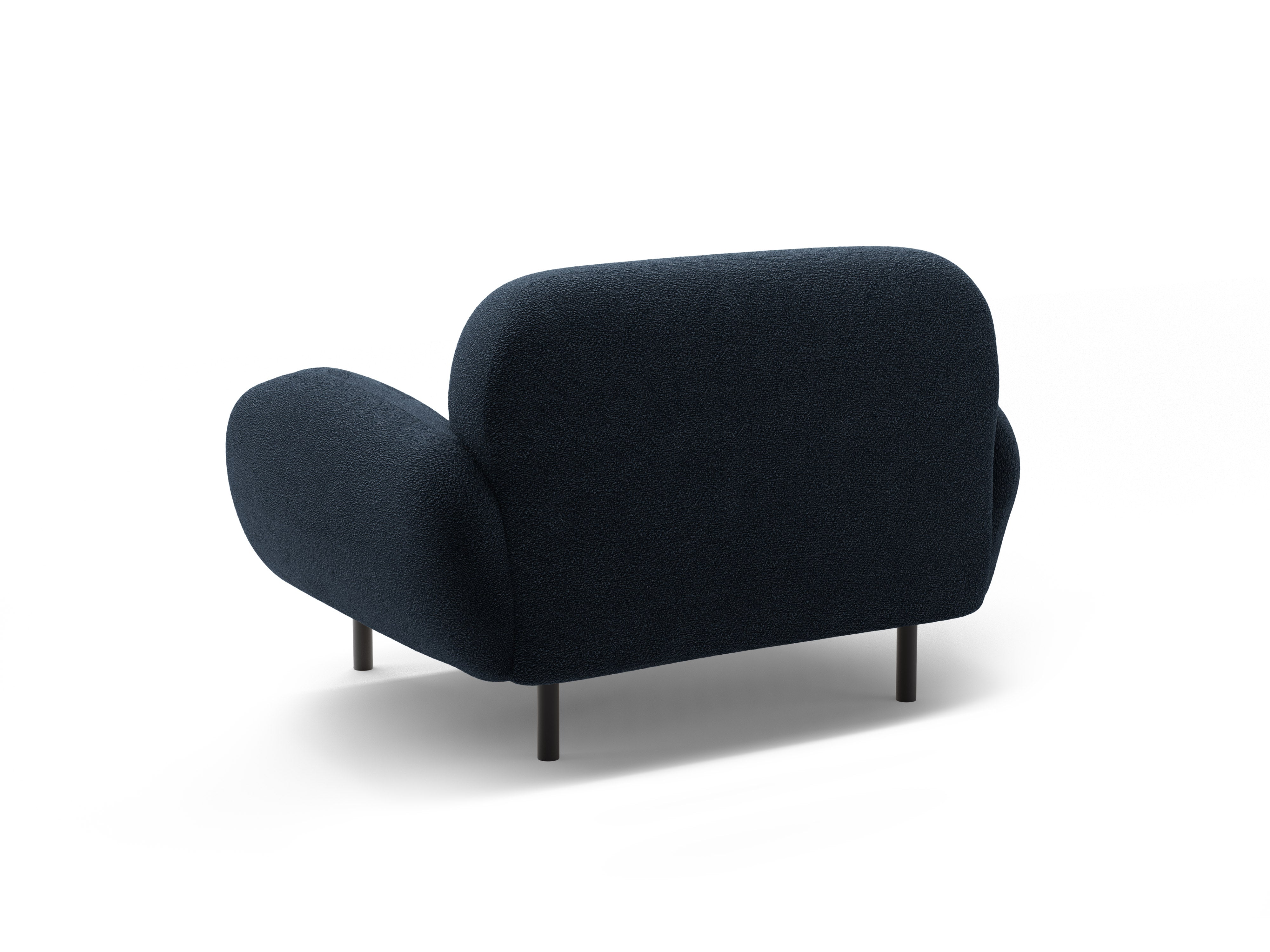 Křeslo POPPY tmavě modré boucle