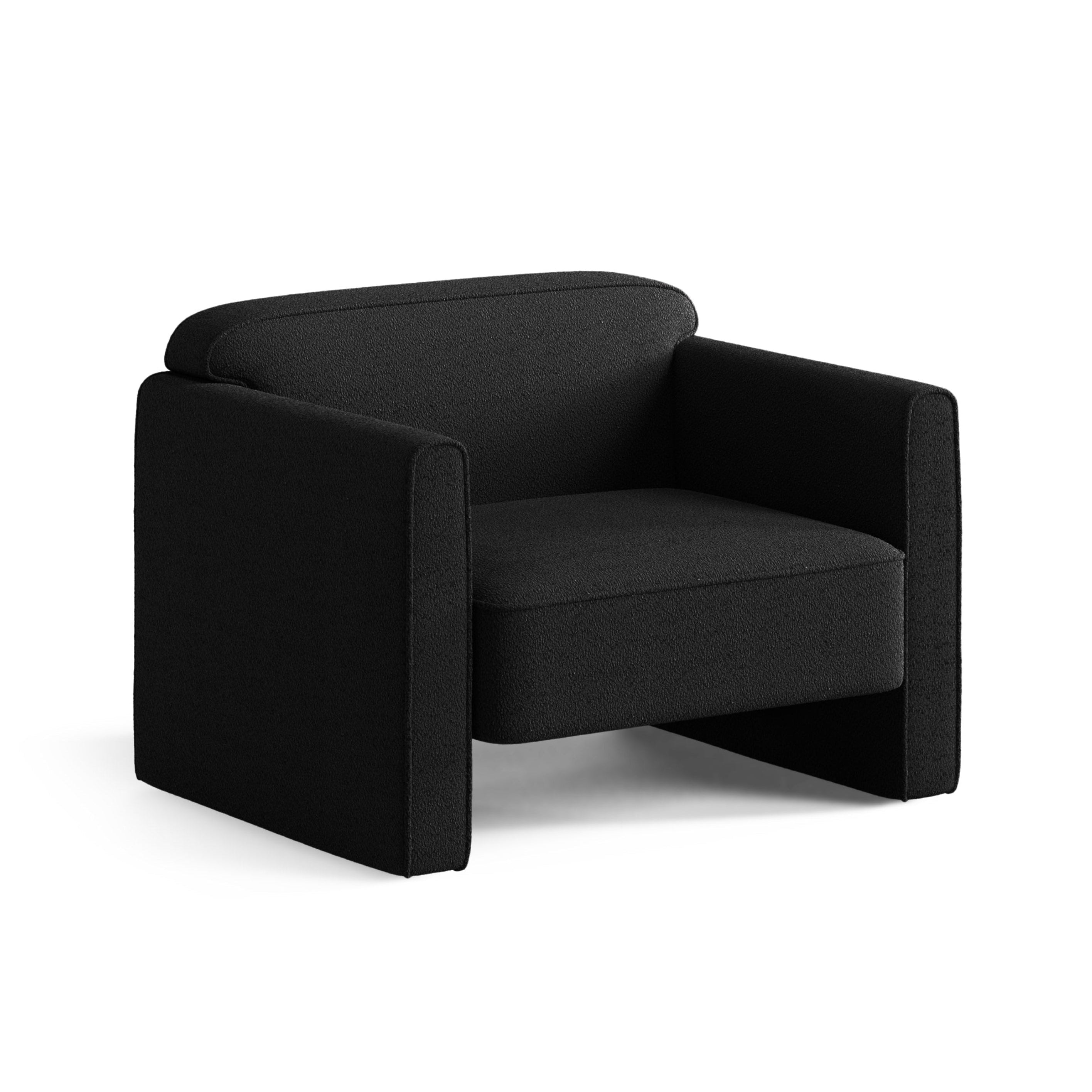 ABBY Armchair Black Boucle