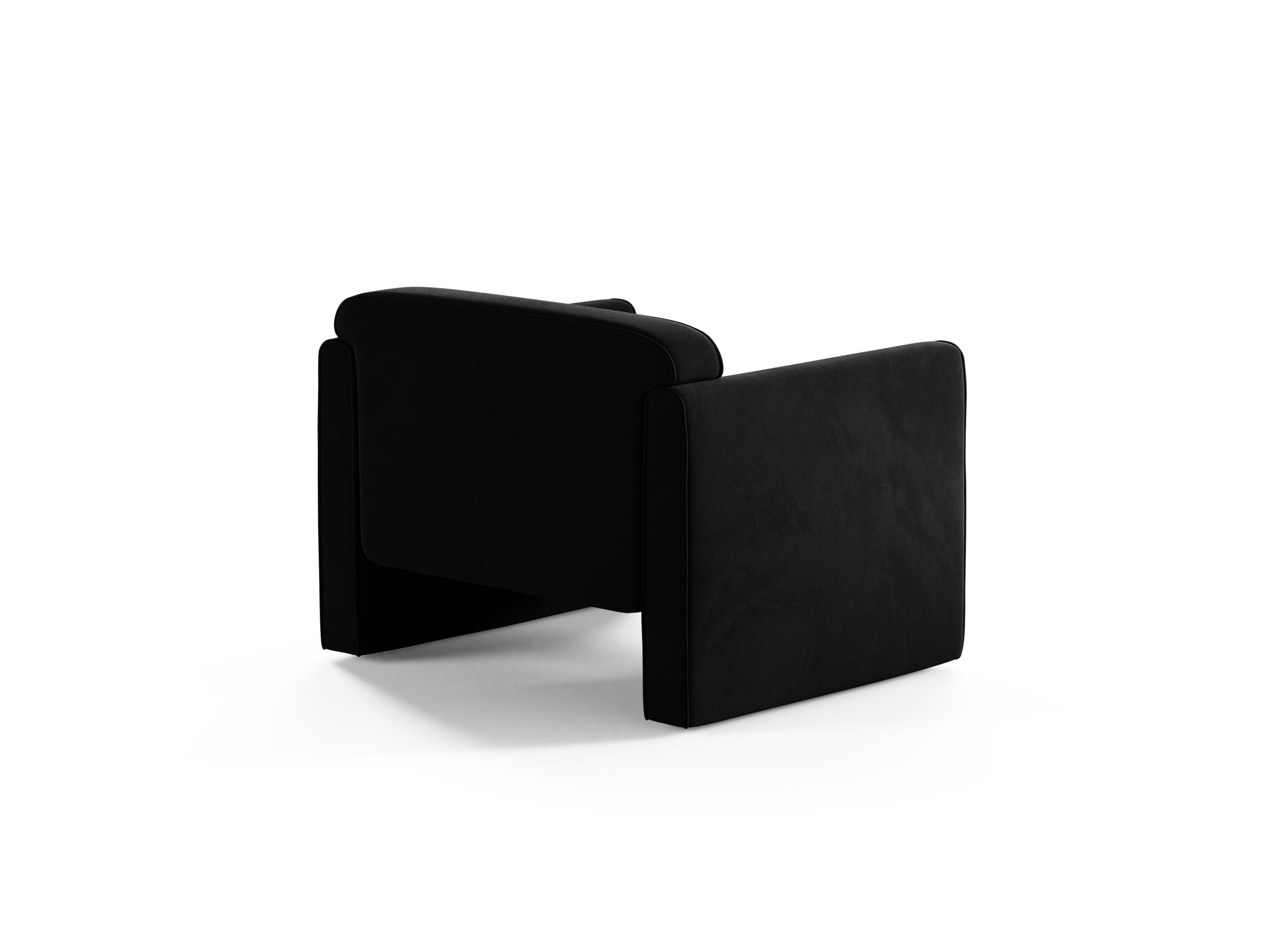 Black Velvet Armchair ABBY