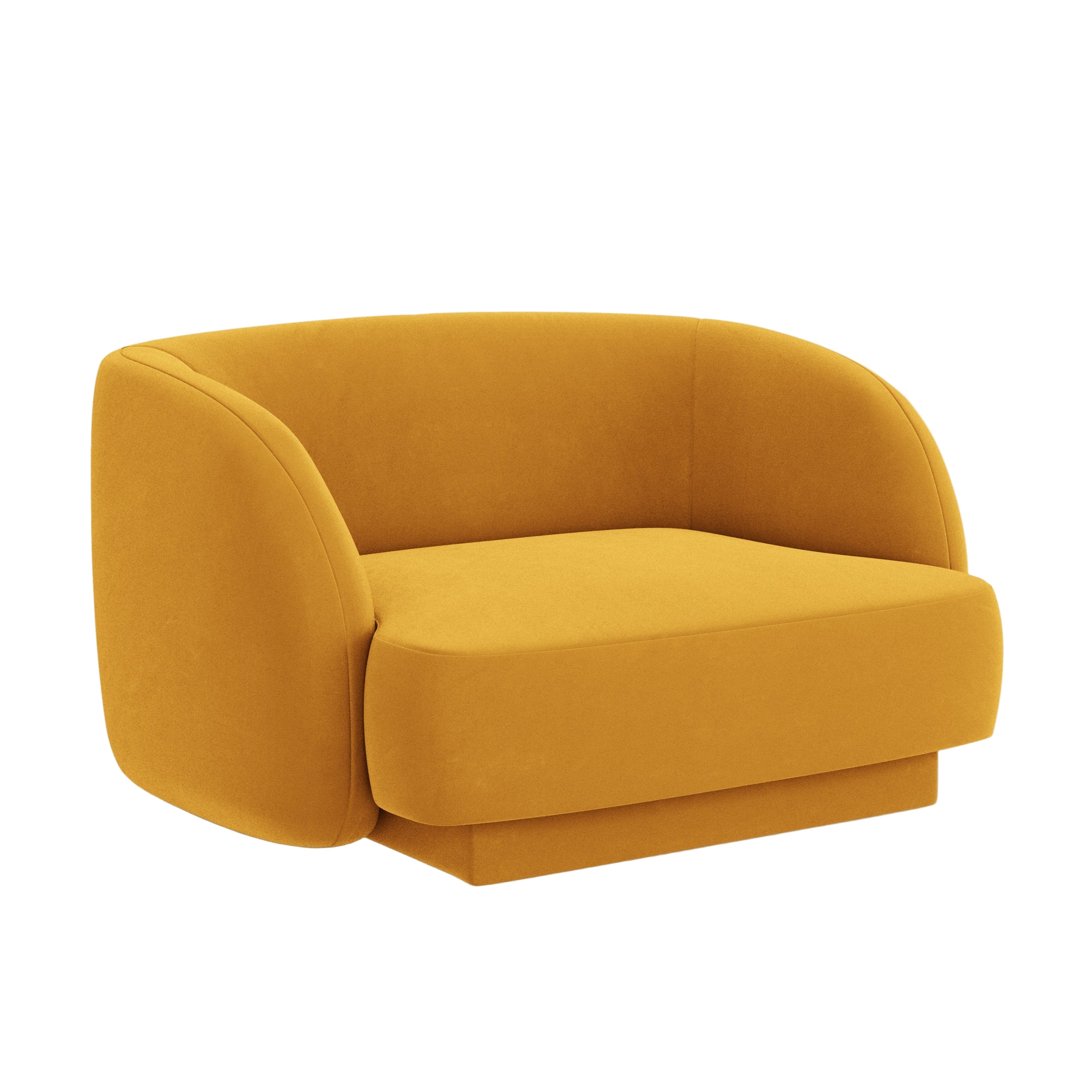 Fotel aksamitny MILEY żółty Micadoni    Eye on Design