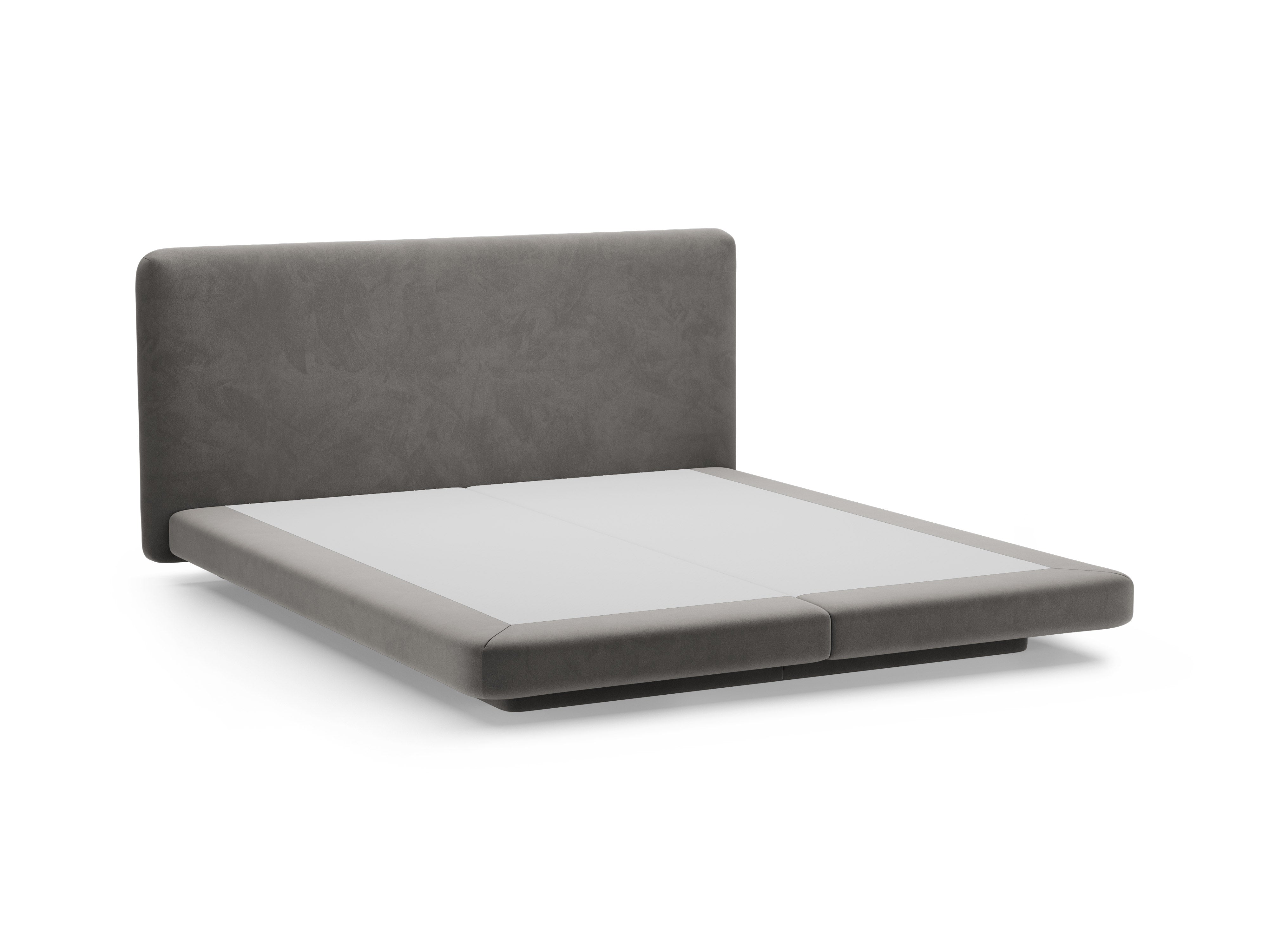 LINEA Velvet Bed Dark Gray