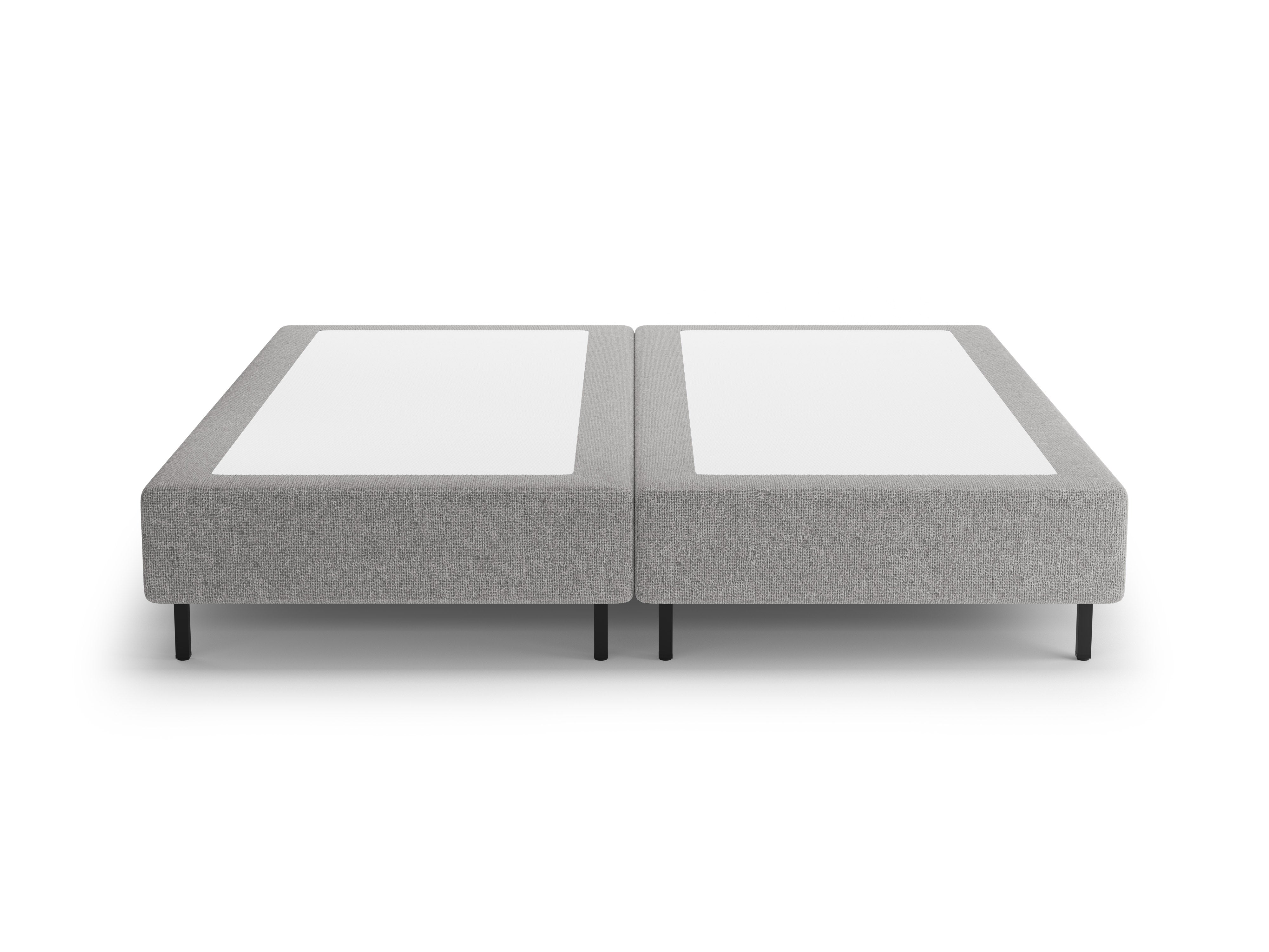 WHALE Bed Light Gray Chenille